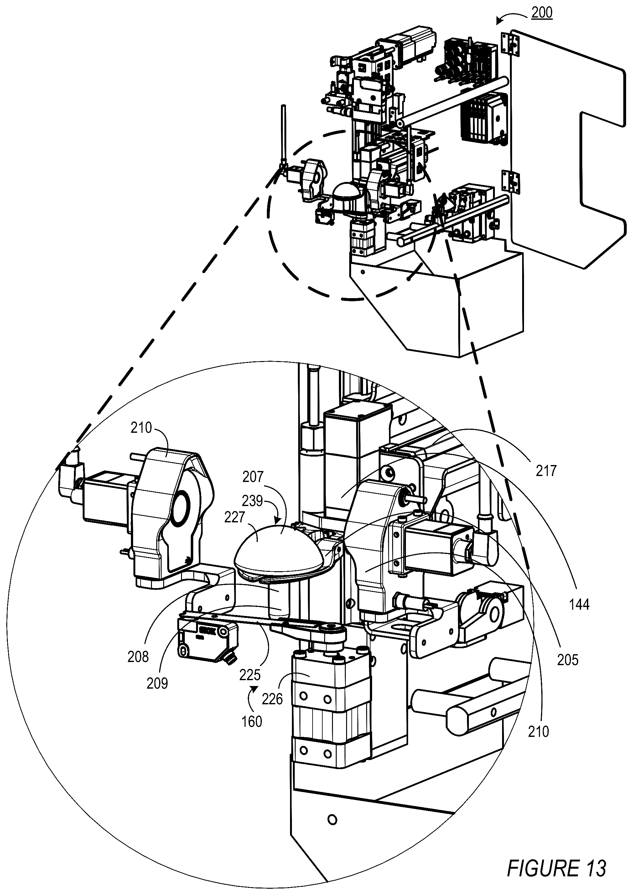 Patent US12377567 Figure 13 – Mushroom trimming and sorting system