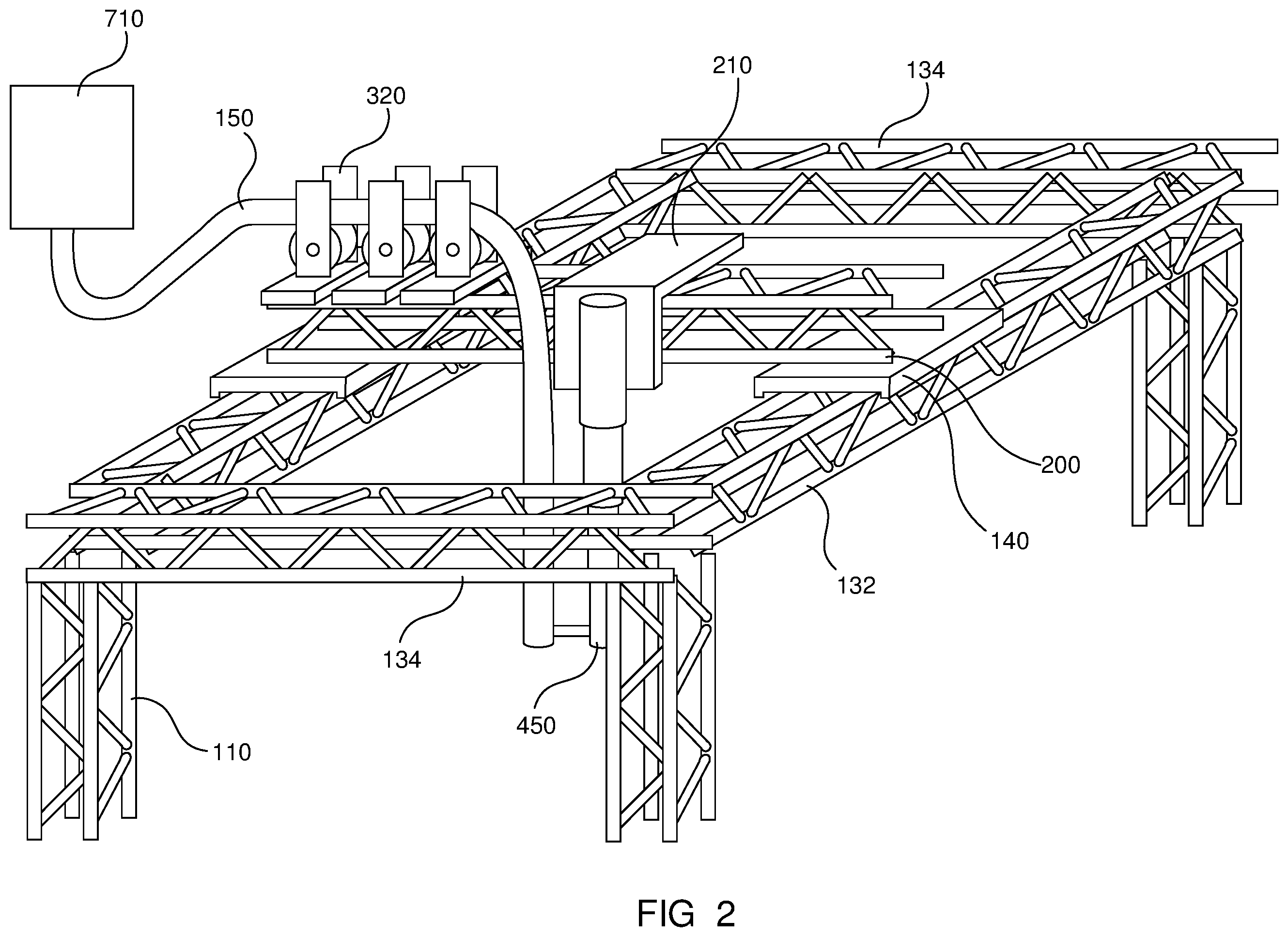 Patent US12377575 Figure 2 – Lightweight apparatus for large scale additive manufacturing with cementitious materials