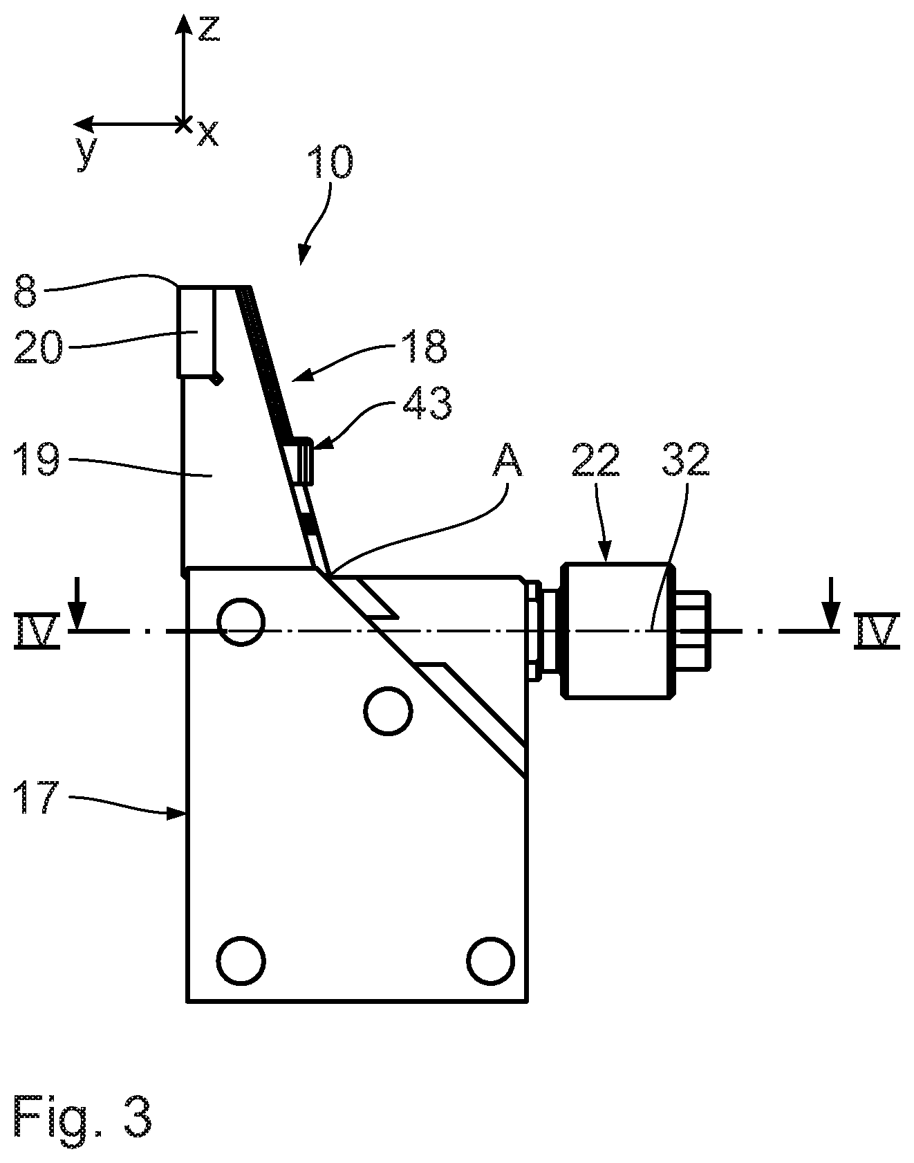 Patent US12377580 Figure 3 – Strand pelletizer and method for adjusting the cutting gap of such a pelletizer