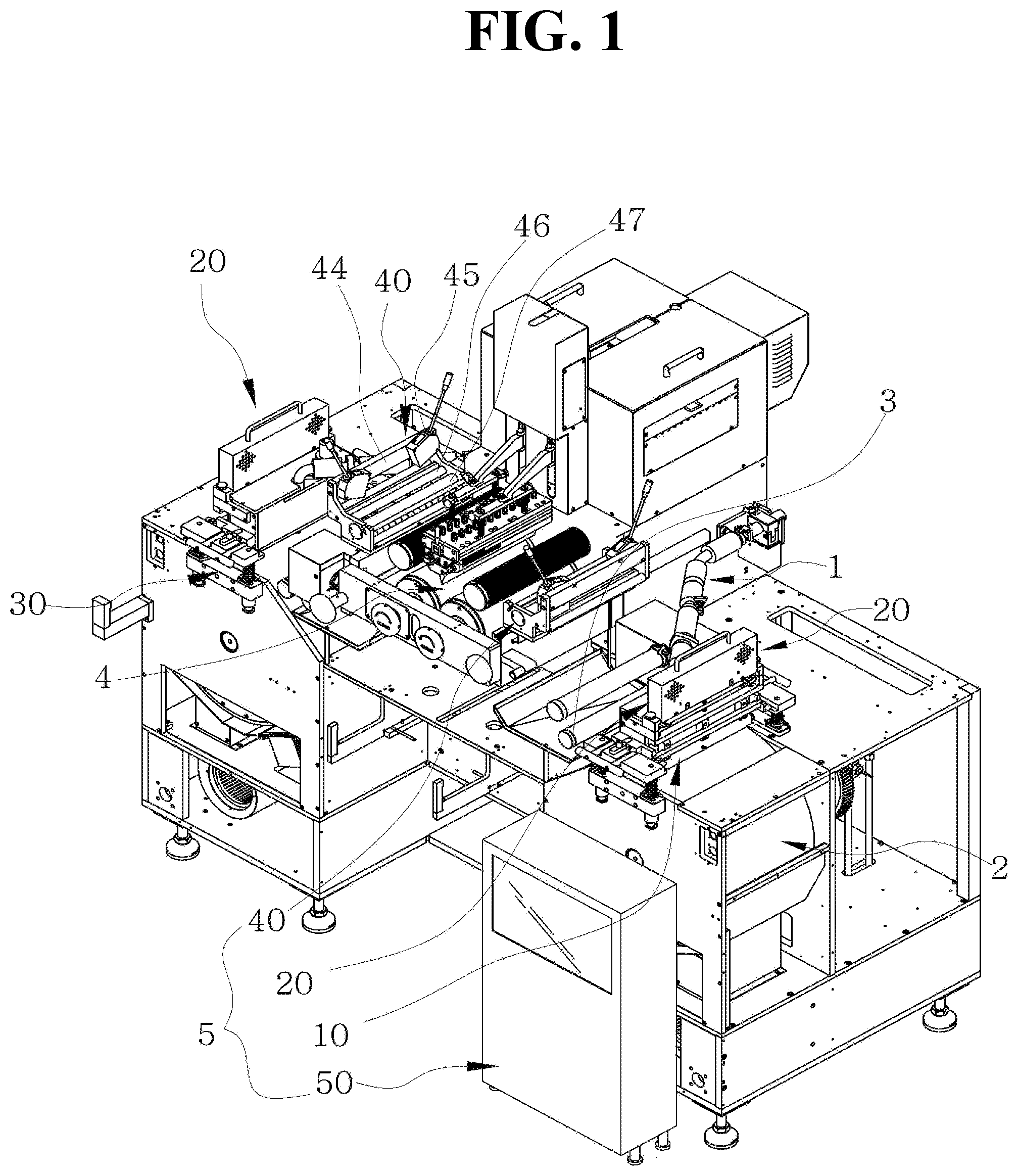 Patent US12377583 Figure 1 – Automatic gel ribbon thickness adjustment device