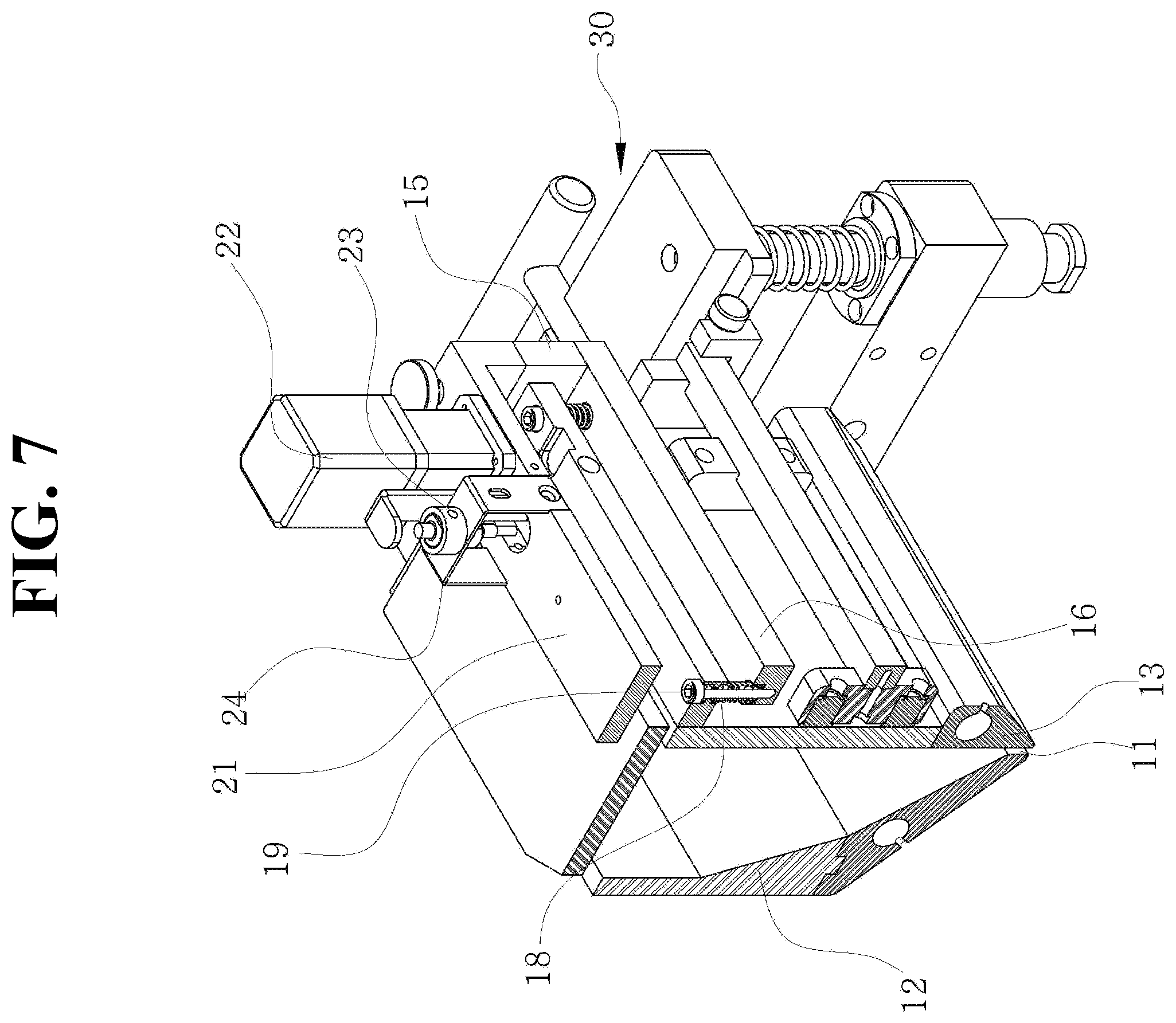 Patent US12377583 Figure 7 – Automatic gel ribbon thickness adjustment device