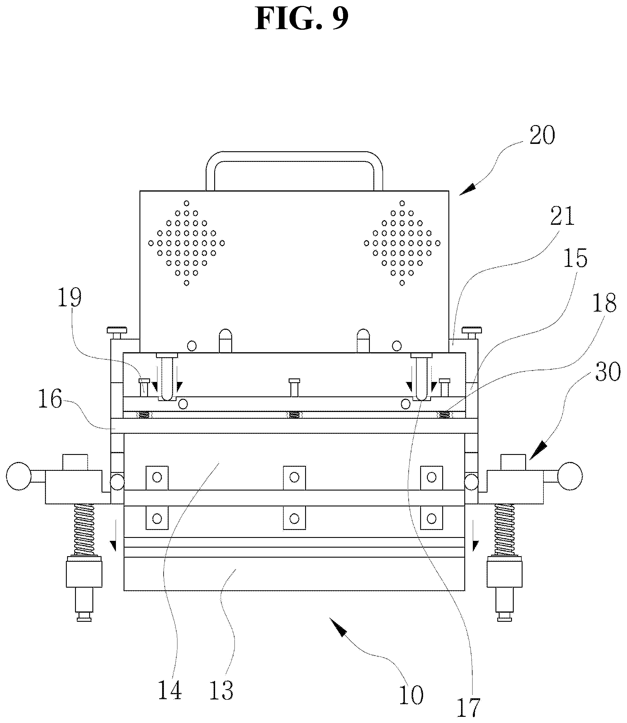 Patent US12377583 Figure 9 – Automatic gel ribbon thickness adjustment device