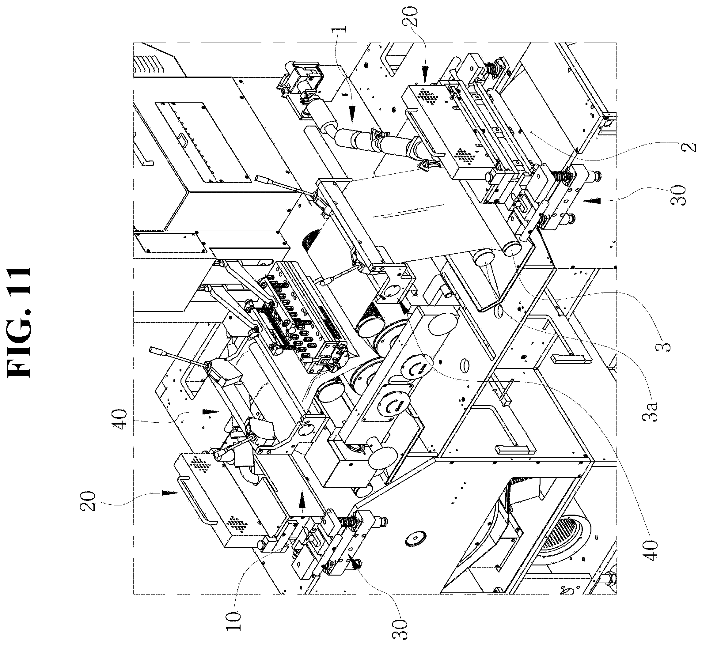 Patent US12377583 Figure 11 – Automatic gel ribbon thickness adjustment device