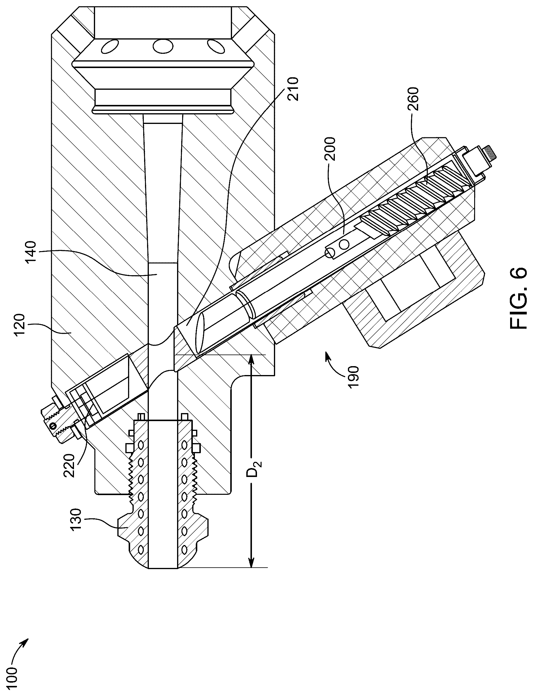 Patent US12377587 Figure 6 – Shut-off nozzle for injection molding