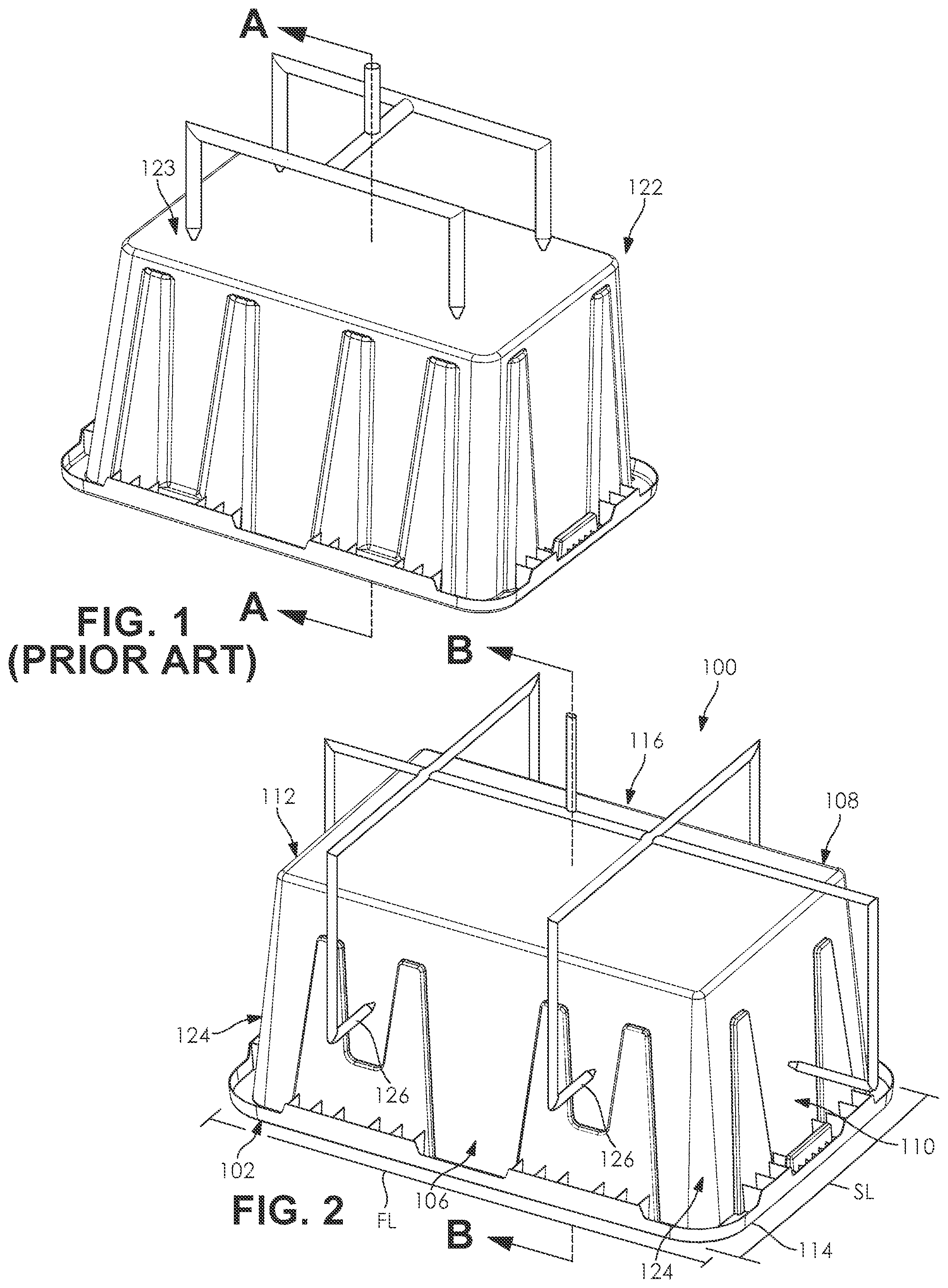 Patent US12377589 — Injection molding system, method, and tote manufactured therefrom — Figure 1