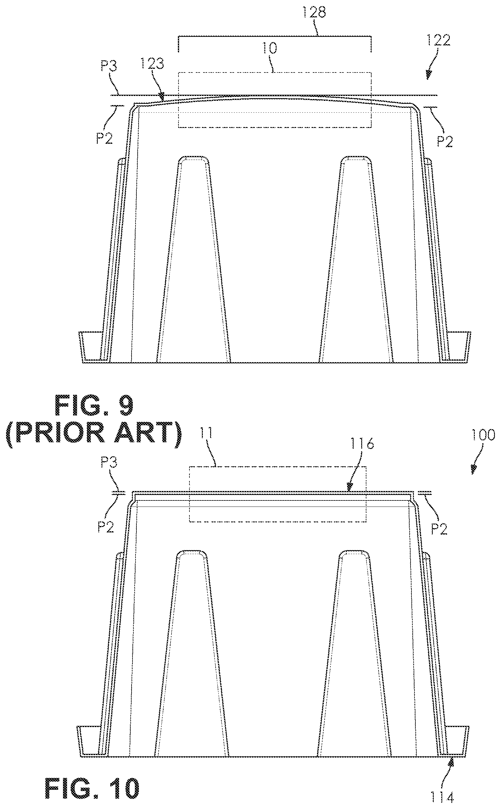Patent US12377589 Figure 5 – Injection molding system, method, and tote manufactured therefrom