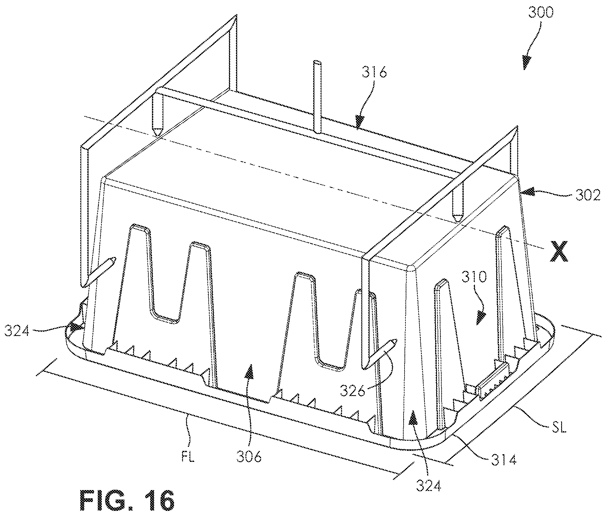 Patent US12377589 Figure 9 – Injection molding system, method, and tote manufactured therefrom
