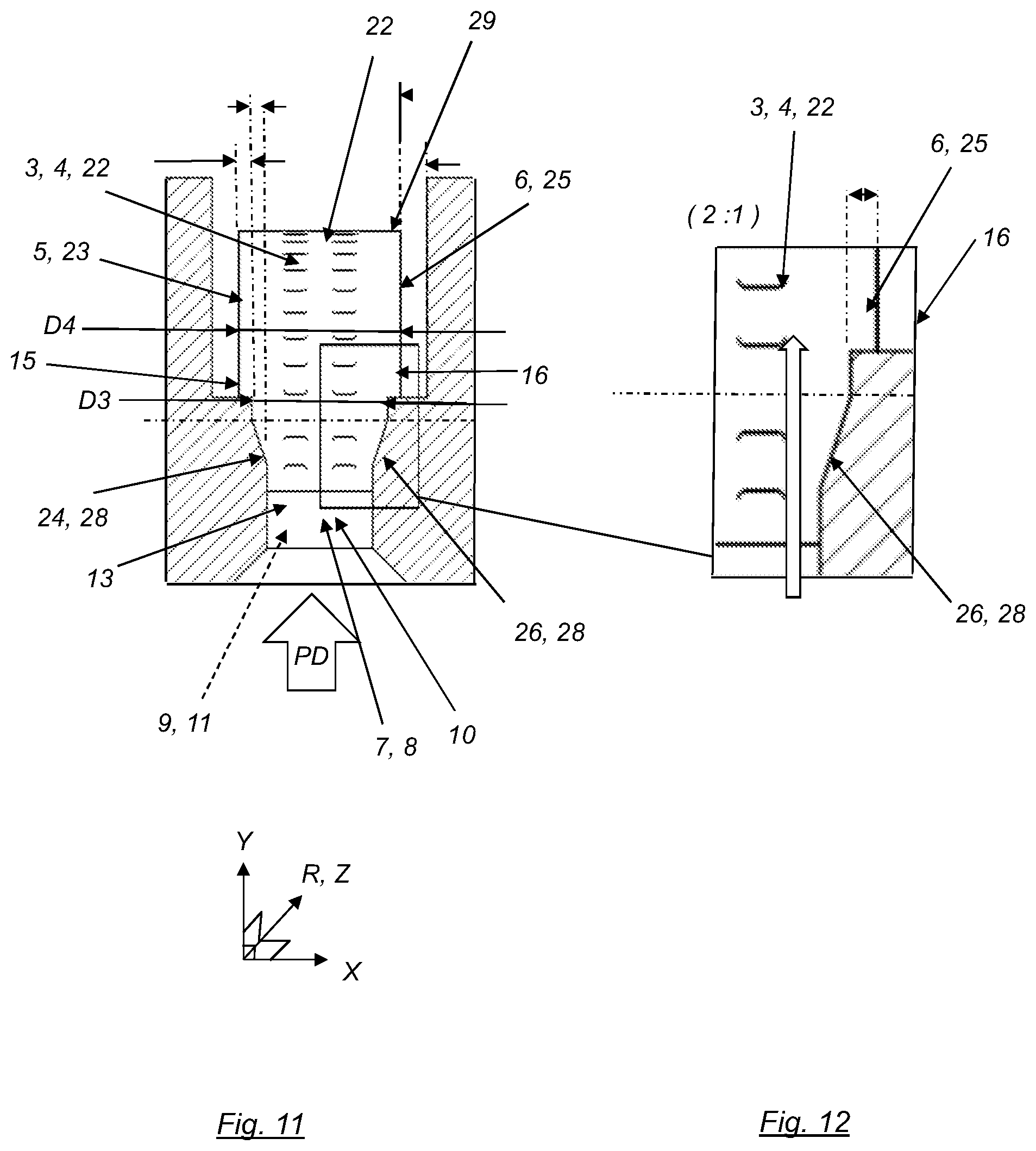 Patent US12377595 Figure 6 – Extrusion and/or pultrusion device and method