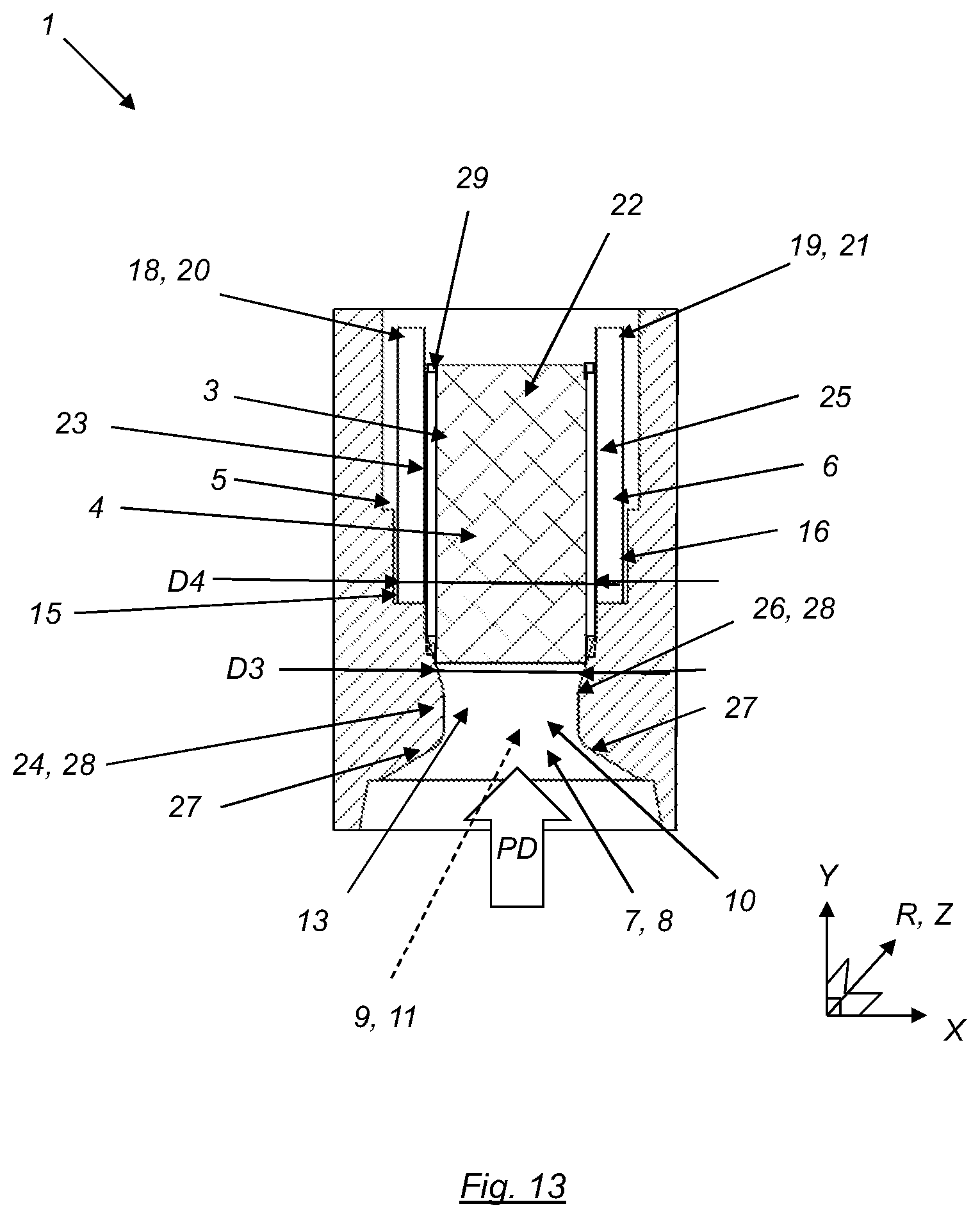 Patent US12377595 Figure 7 – Extrusion and/or pultrusion device and method