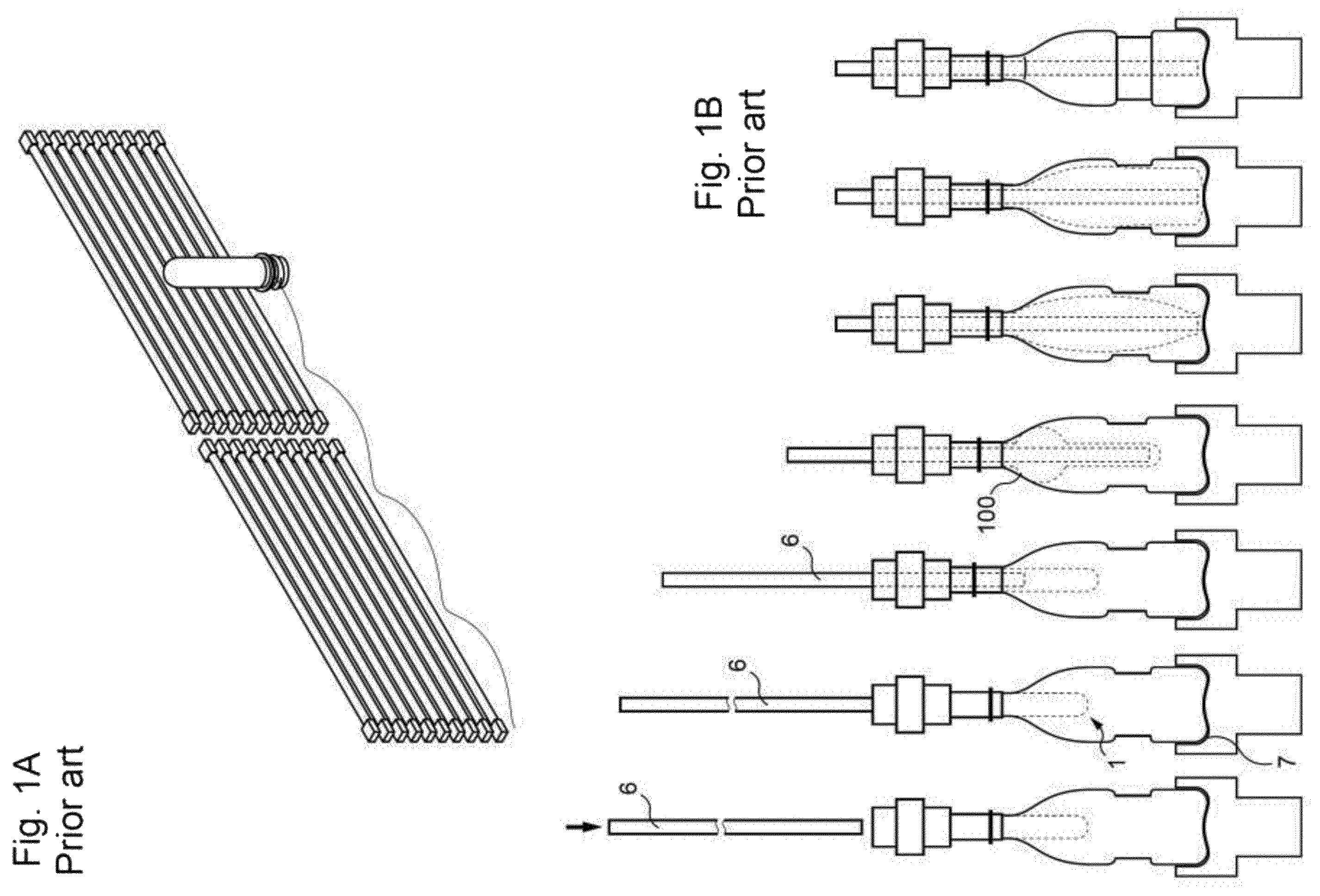 Patent US12377599 Figure 1 – Method for heating a preform and corresponding method for forming a container
