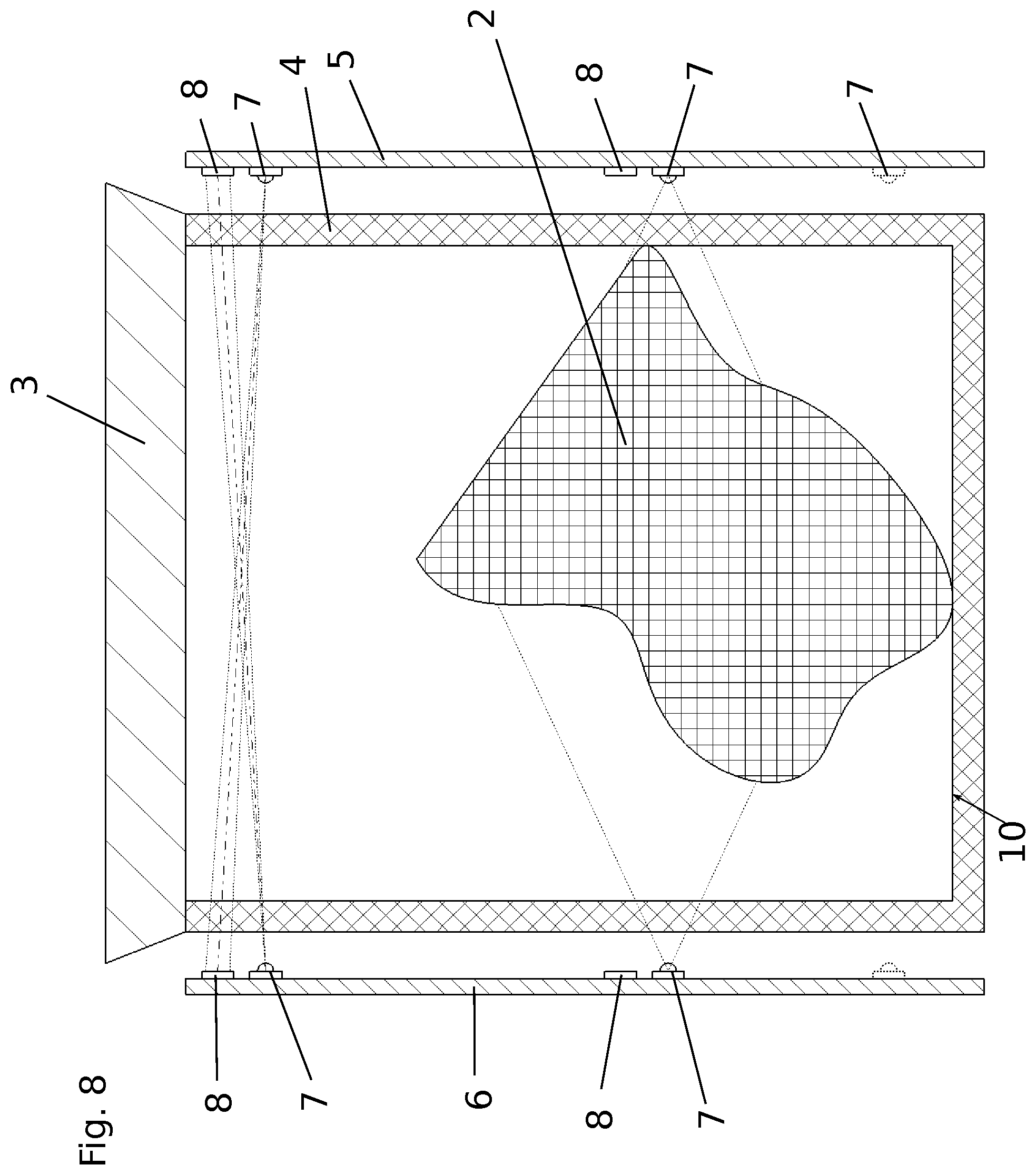 Patent US12377602 Figure 8 – Post-exposure unit
