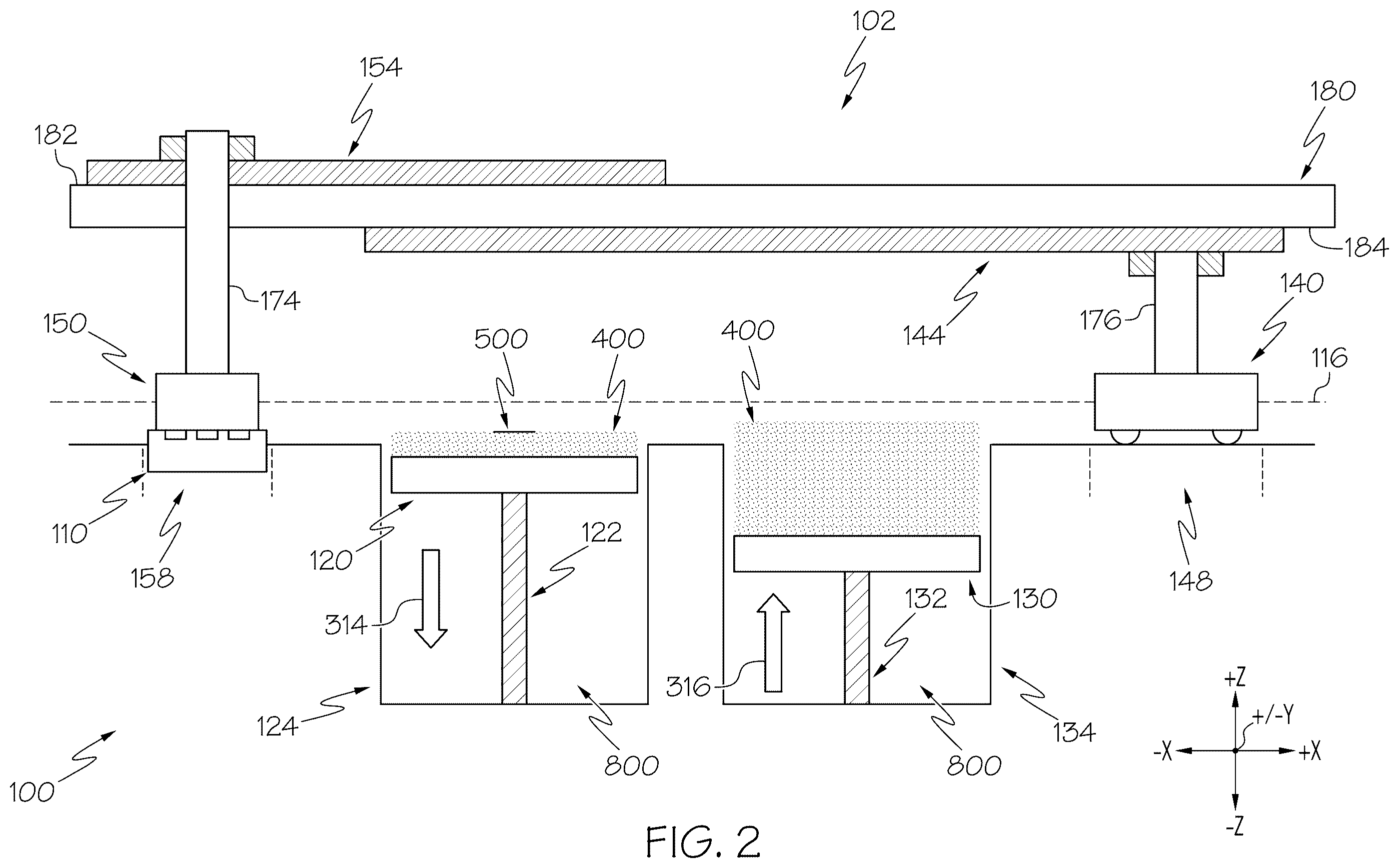 Patent US12377605 Figure 2 – Additive manufacturing apparatuses and methods