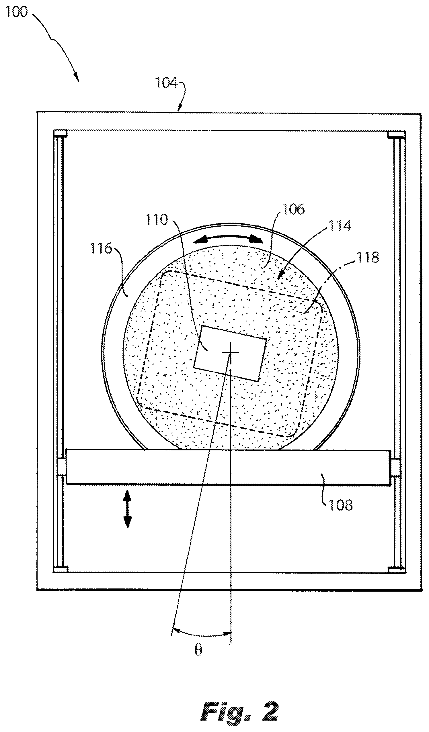 Patent US12377607 Figure 2 – Rotating relative recoater and part orientation