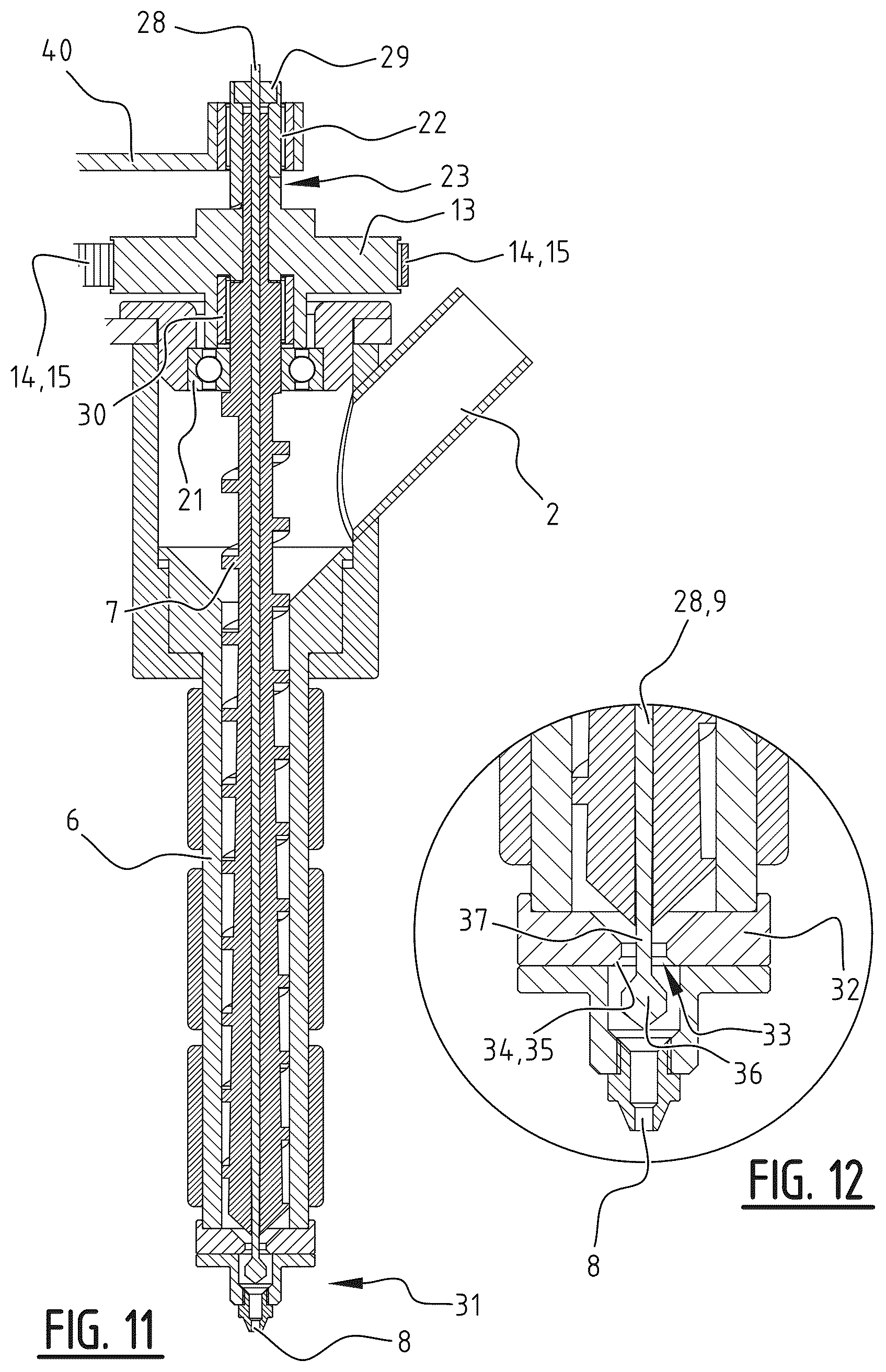 Patent US12377608 Figure 10 – Extruder system and additive manufacturing printer, comprising such an extruder