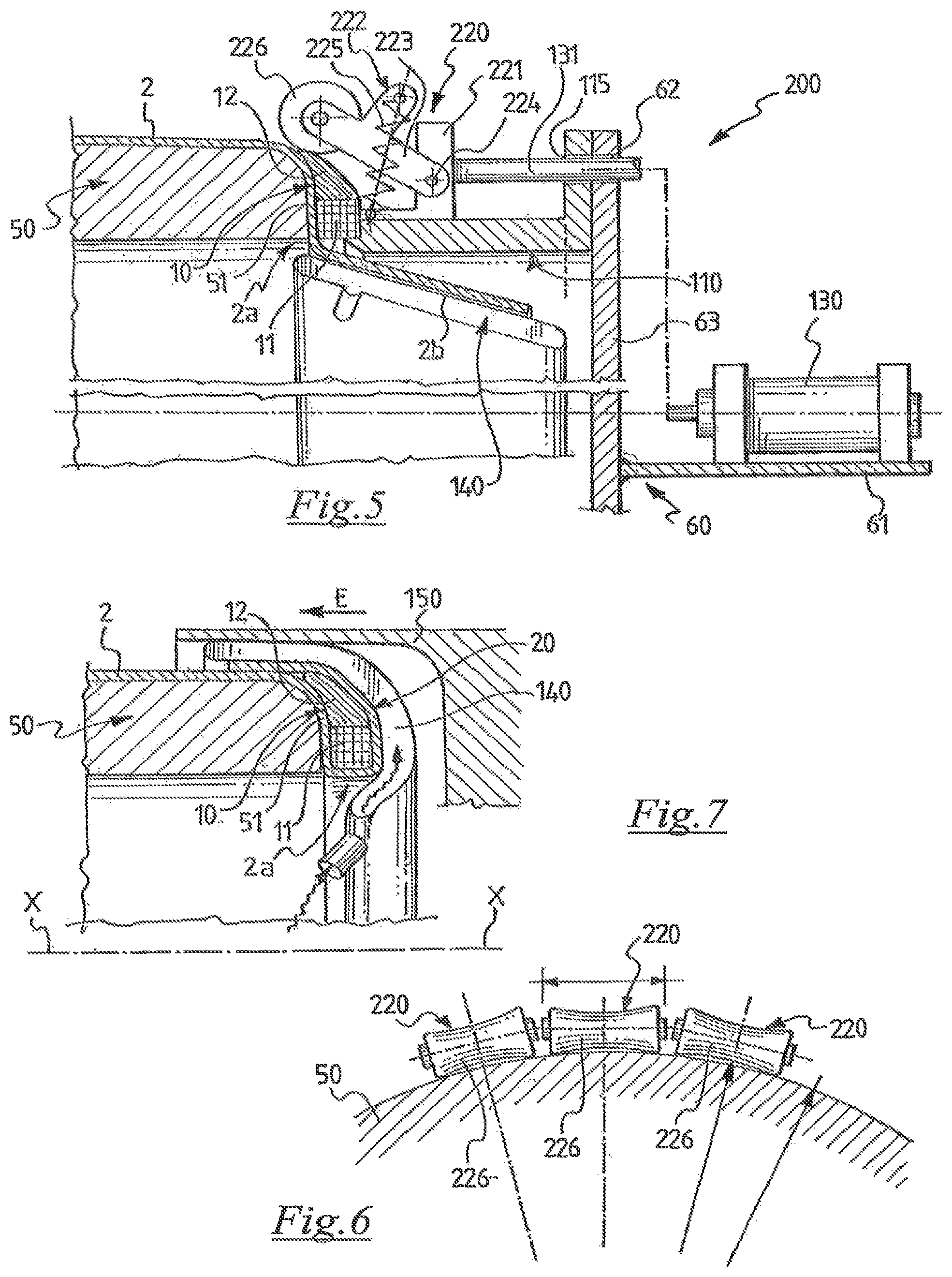 Patent US12377625 Figure 3 – Apparatus for building a carcass structure of a tyre for vehicle wheels
