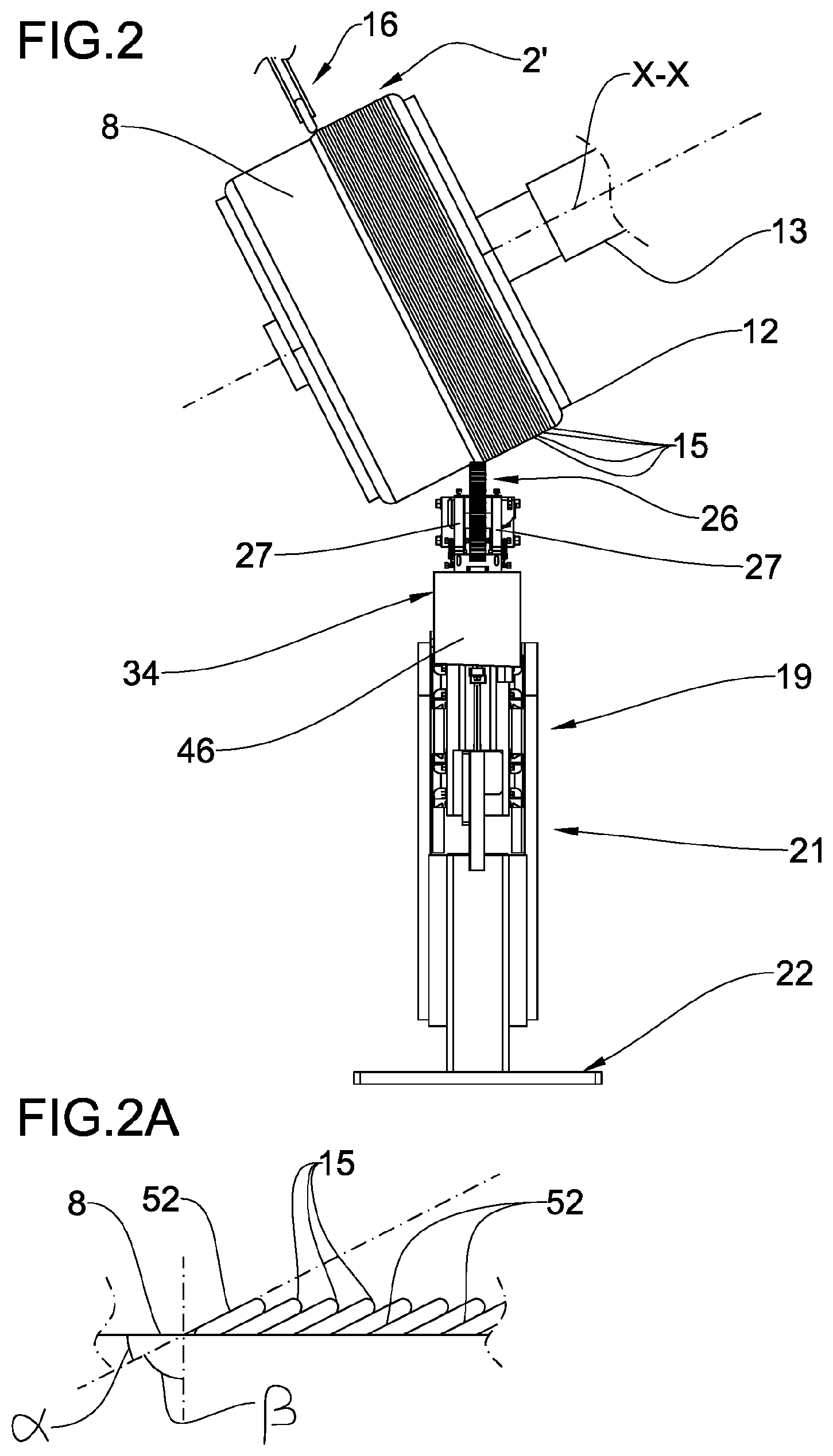 Patent US12377626 Figure 2 – Process and apparatus for building tyres for vehicle wheels