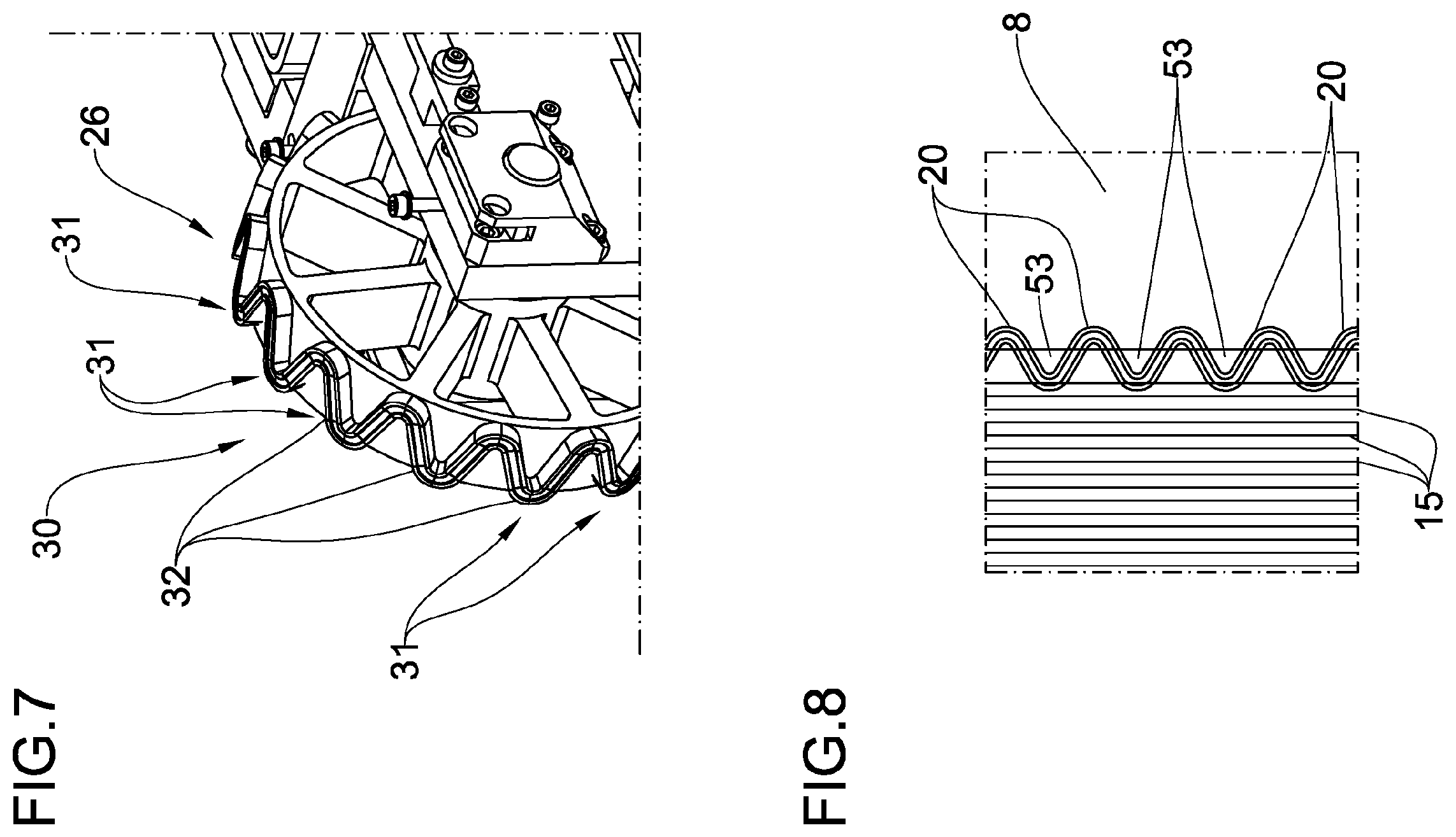 Patent US12377626 Figure 7 – Process and apparatus for building tyres for vehicle wheels