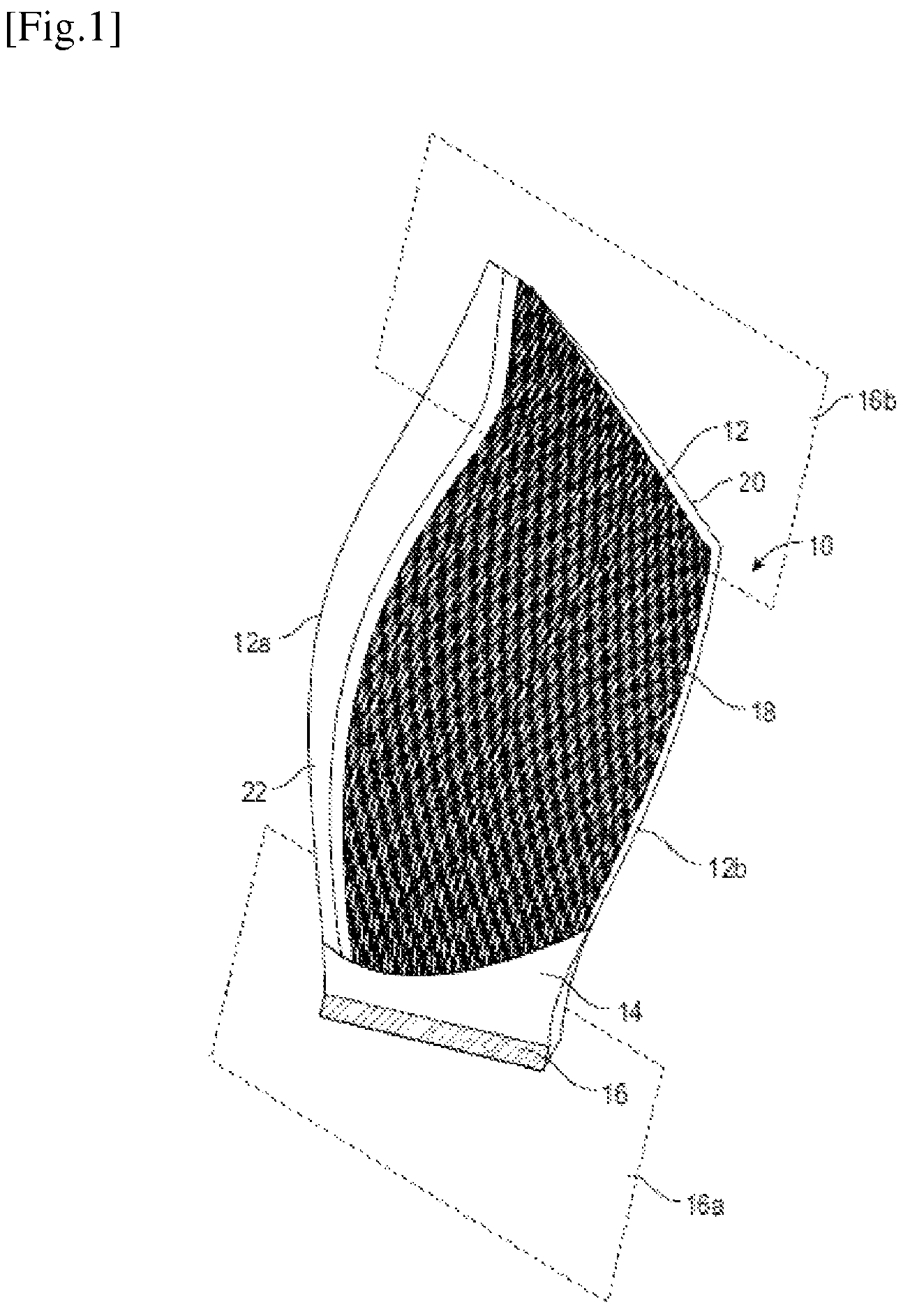 Patent US12377628 — Device for shaping a fibrous preform for producing a bladed part of a turbomachine — Figure 1