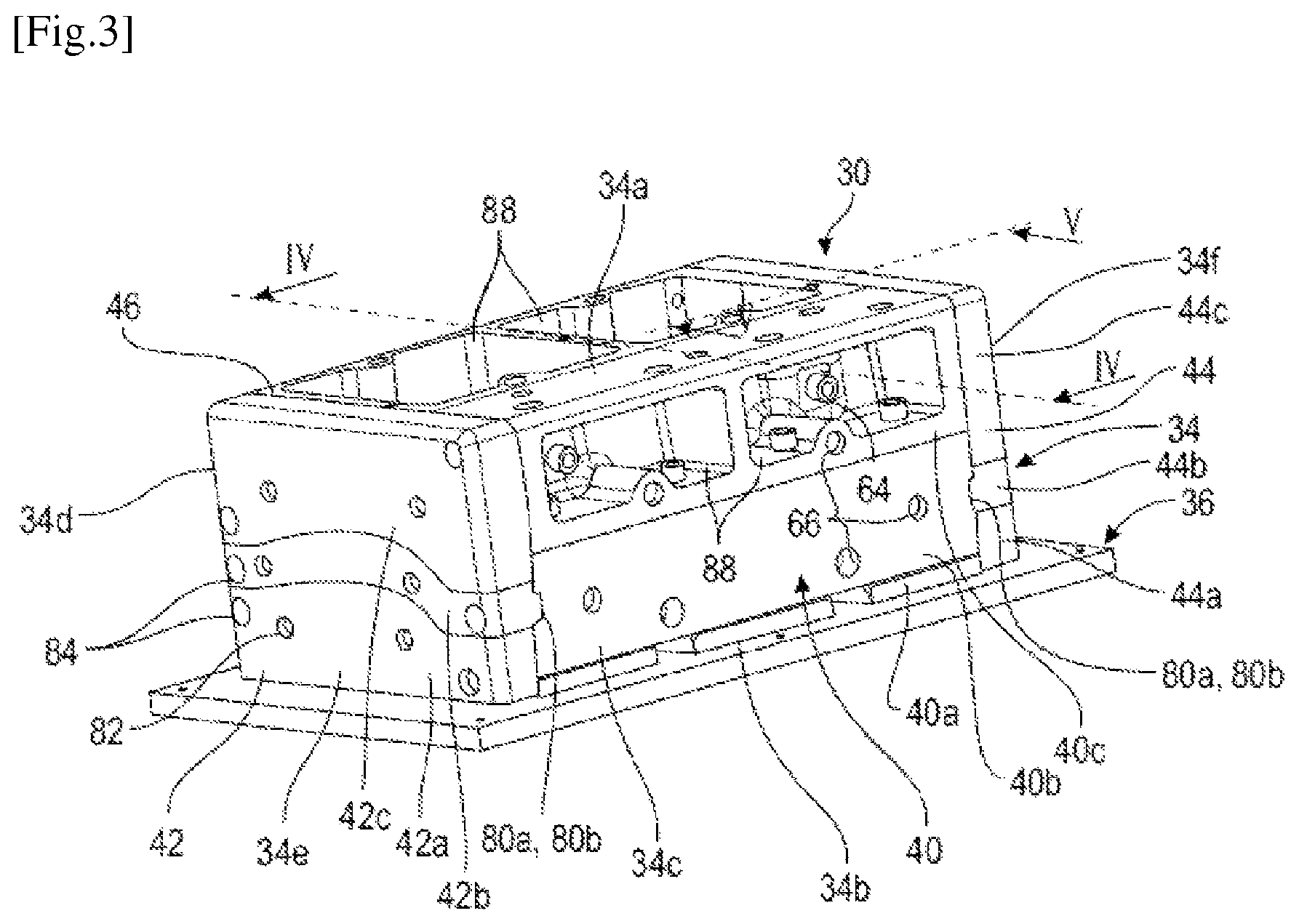Patent US12377628 Figure 3 – Device for shaping a fibrous preform for producing a bladed part of a turbomachine