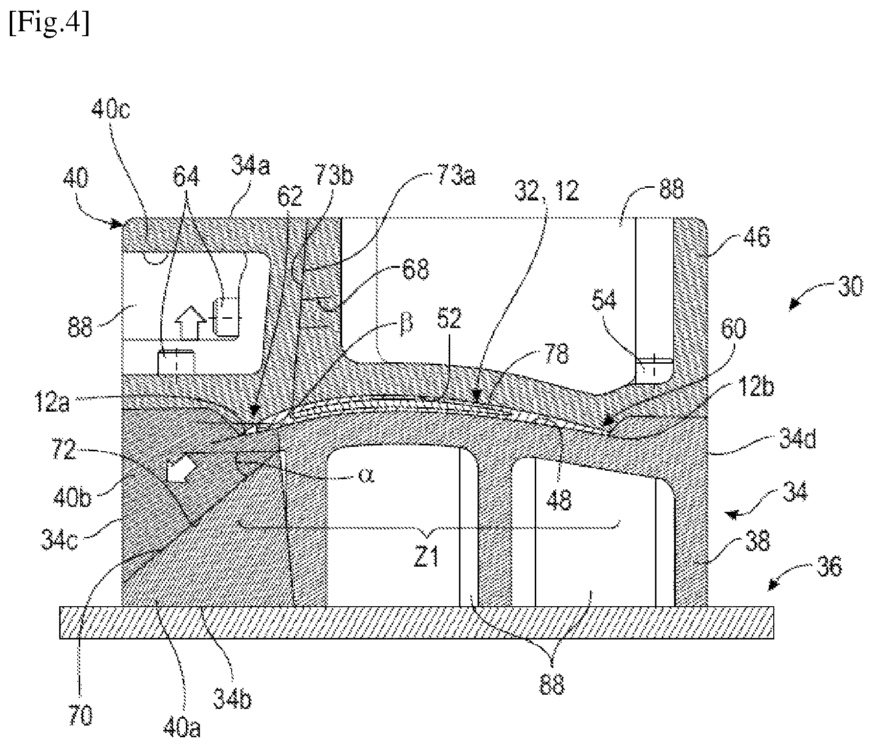 Patent US12377628 Figure 4 – Device for shaping a fibrous preform for producing a bladed part of a turbomachine