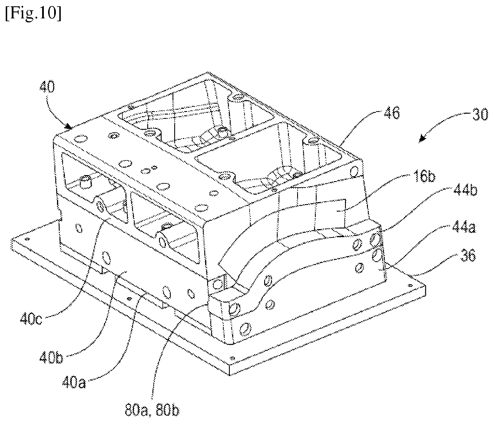 Patent US12377628 Figure 10 – Device for shaping a fibrous preform for producing a bladed part of a turbomachine