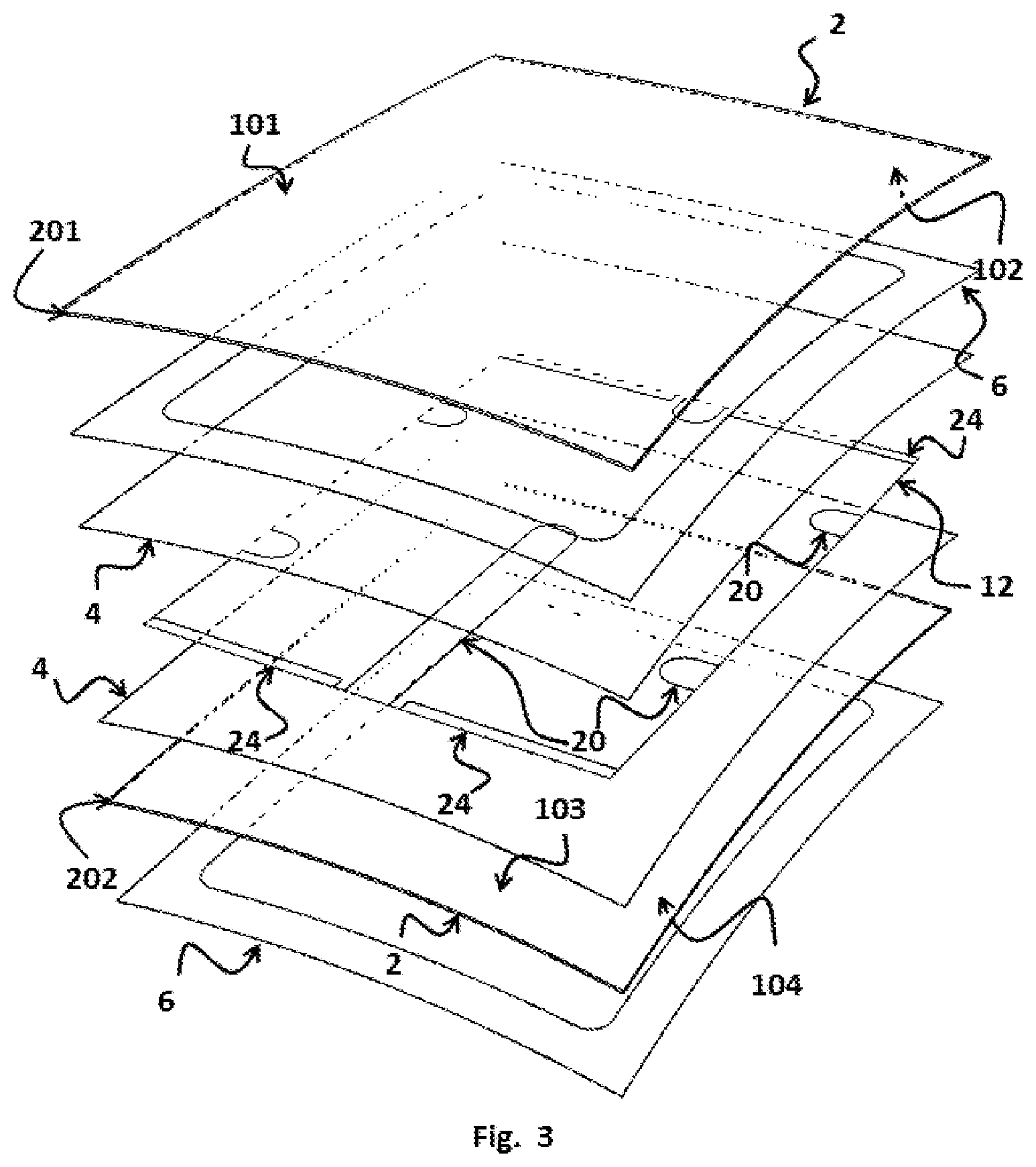 Patent US12377638 Figure 3 – Switchable laminate with touch control
