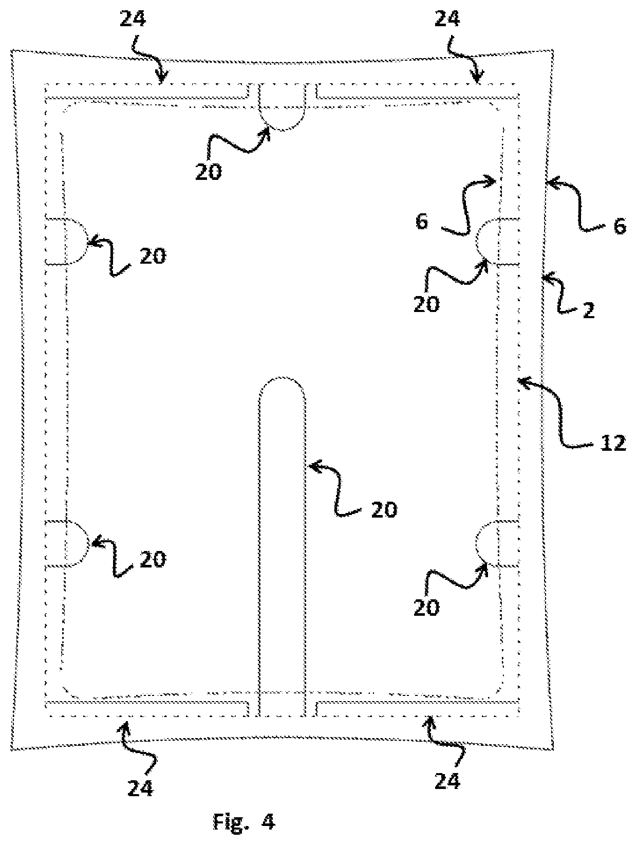 Patent US12377638 Figure 4 – Switchable laminate with touch control