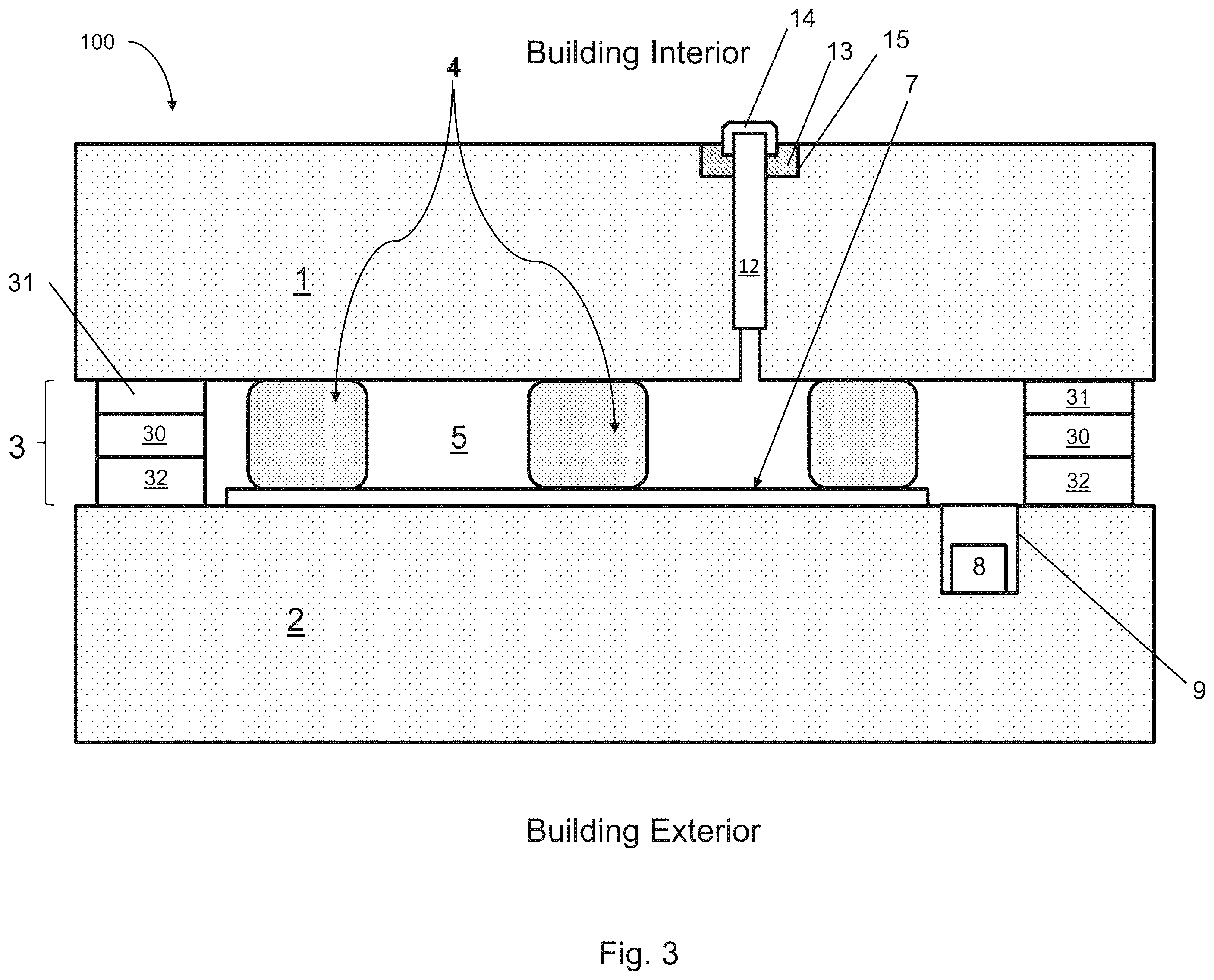 Patent US12377639 Figure 3 – Vacuum insulated panel with seal material thermal diffusivity and/or conductivity