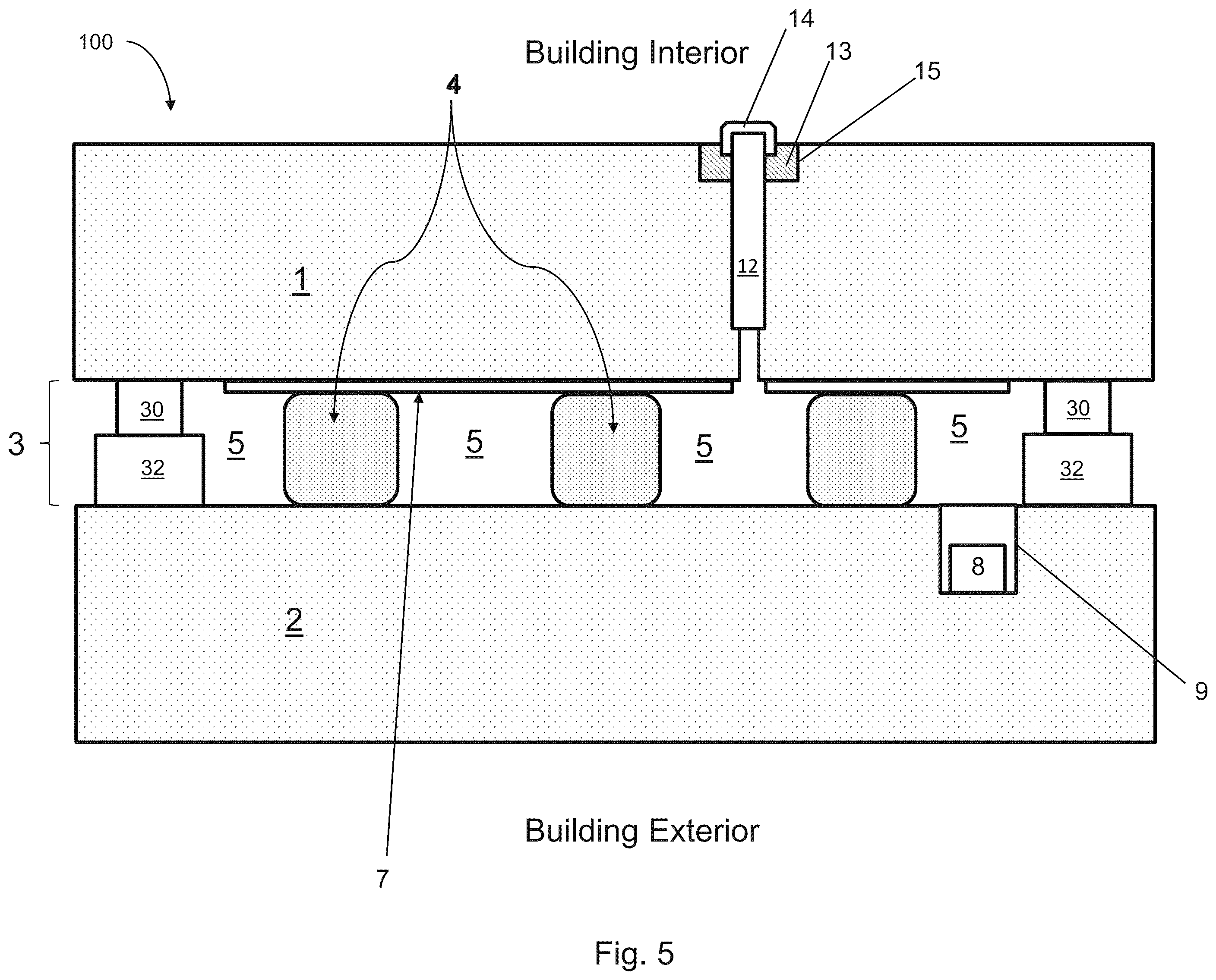 Patent US12377639 Figure 5 – Vacuum insulated panel with seal material thermal diffusivity and/or conductivity