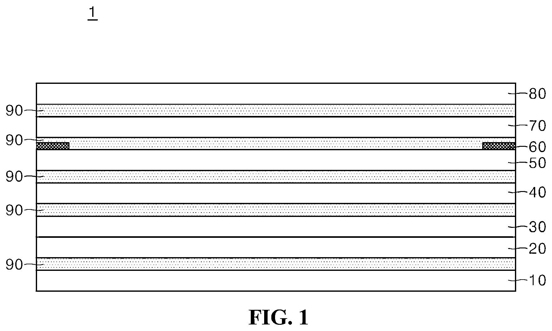Patent US12377642 Figure 1 – Foldable stack and foldable display device and manufacturing method thereof