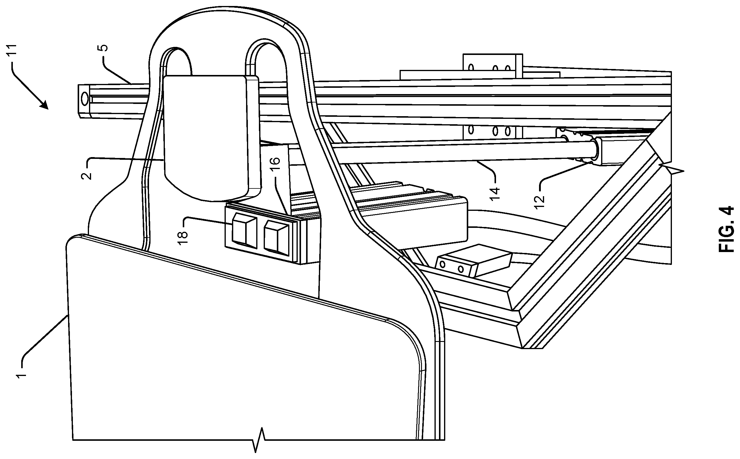 Patent US12377647 Figure 4 – Automated loading and unloading system for textile printing