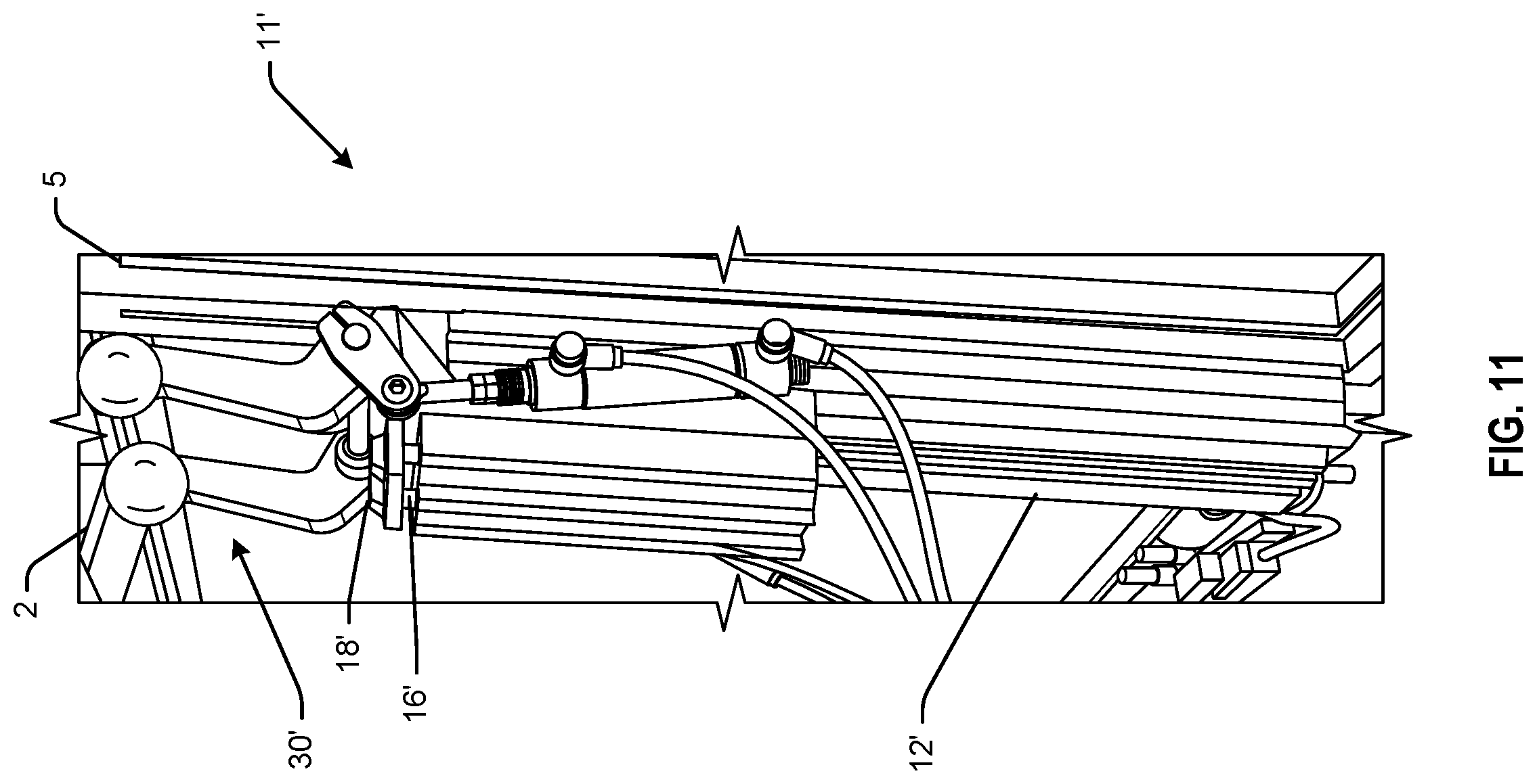 Patent US12377647 Figure 11 – Automated loading and unloading system for textile printing
