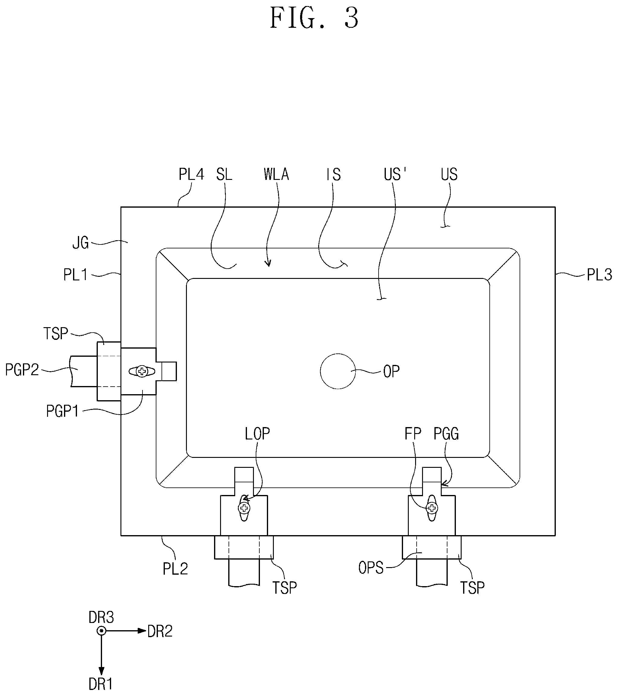 Patent US12377648 Figure 3 – Pad printing device and window printing method using the same