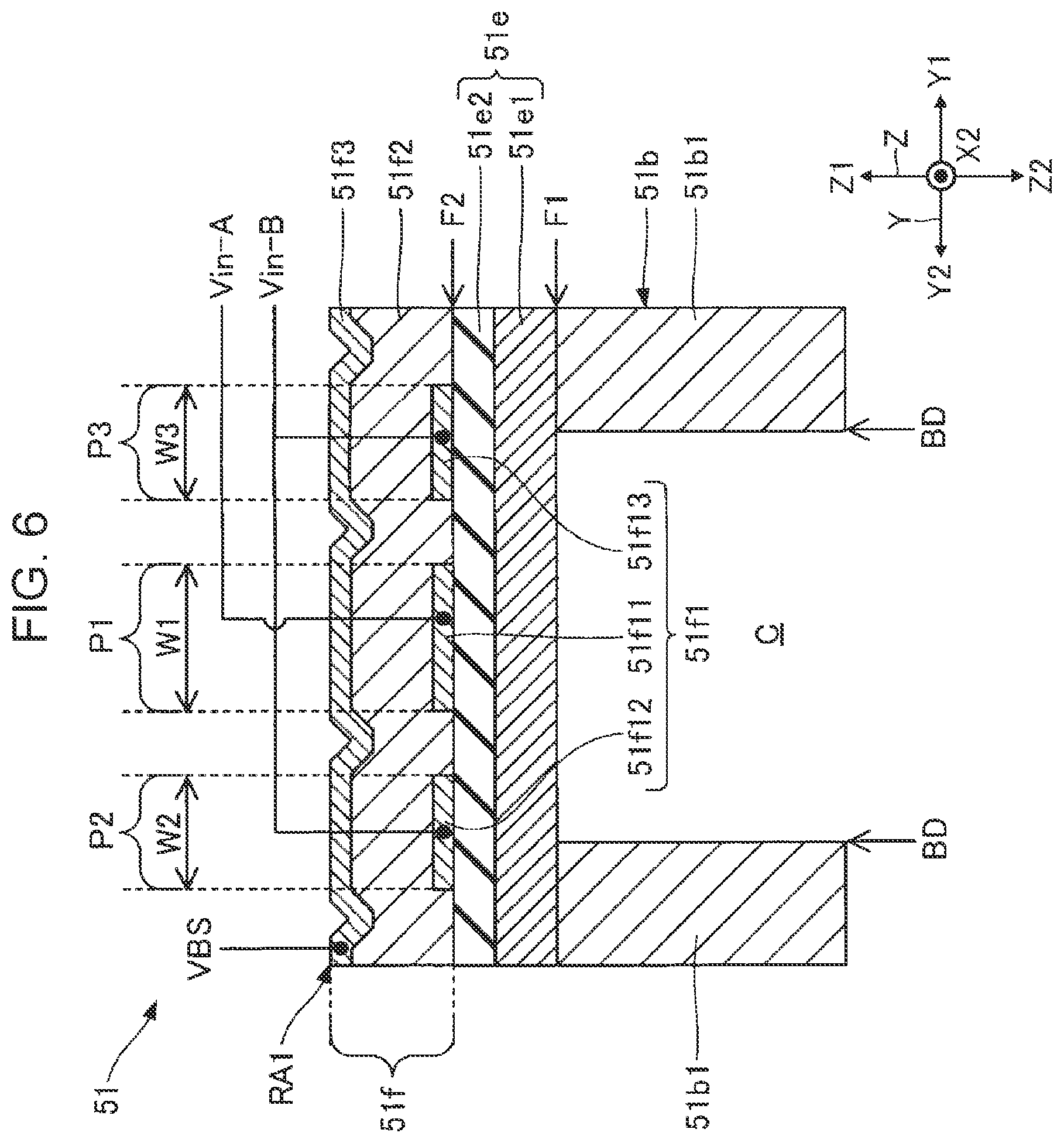Patent US12377651 Figure 6 – Liquid discharge head and liquid discharge apparatus