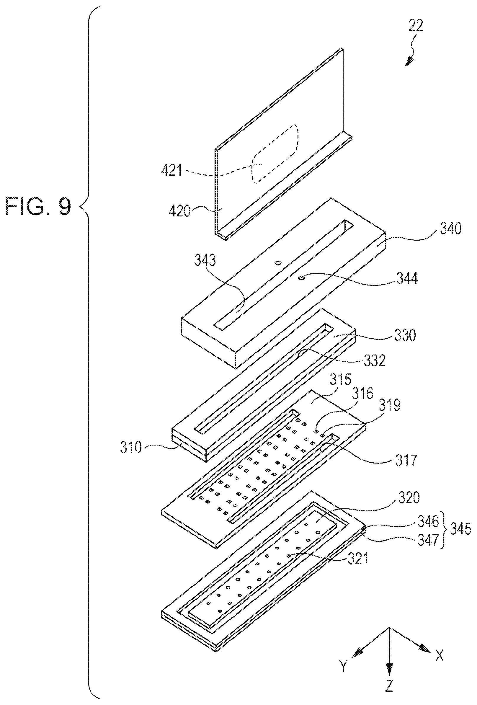 Patent US12377652 Figure 8 – Liquid ejection apparatus and print head