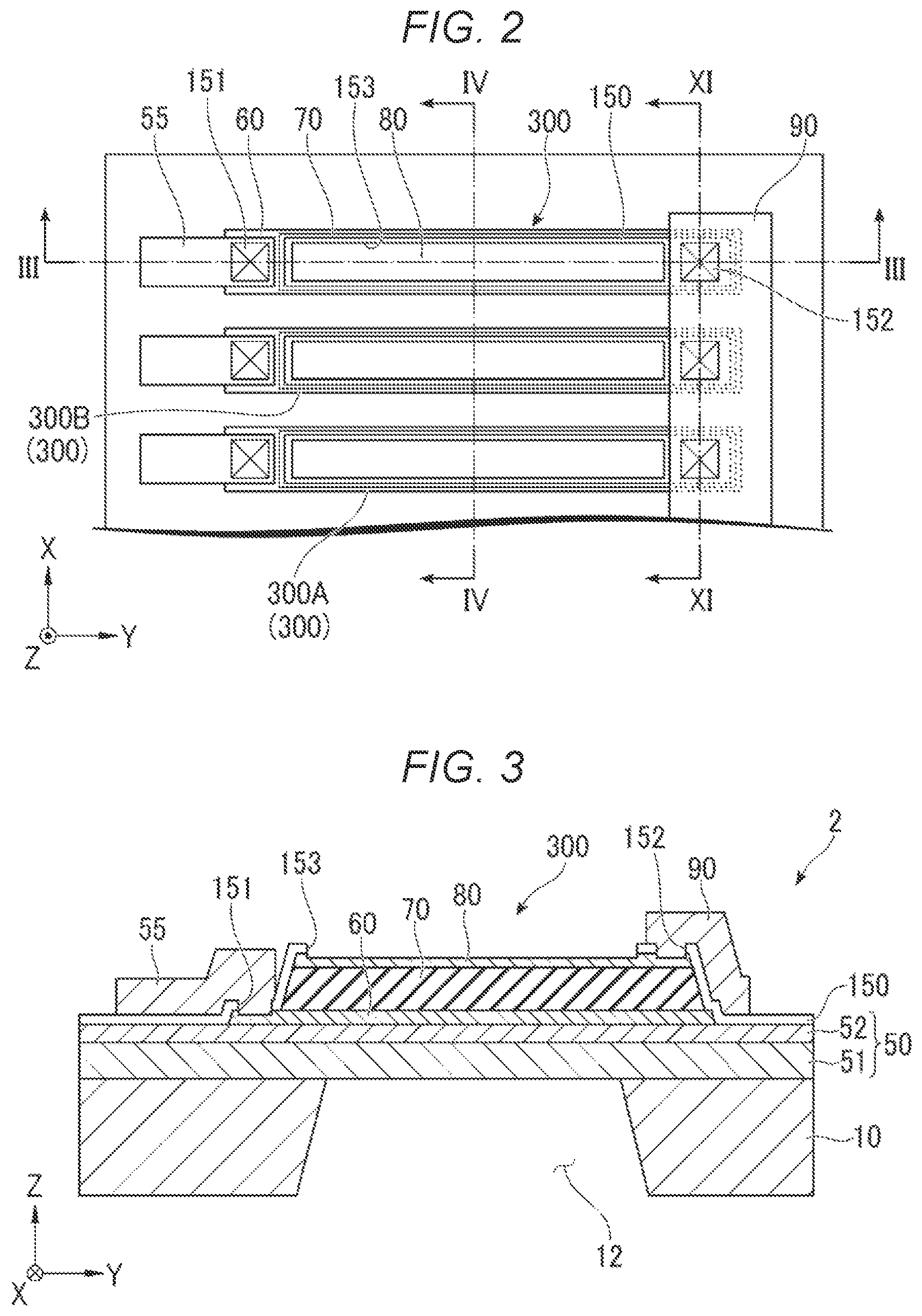 Patent US12377654 Figure 2 – Piezoelectric actuator and manufacturing method thereof, liquid droplet discharge head, and ultrasonic device