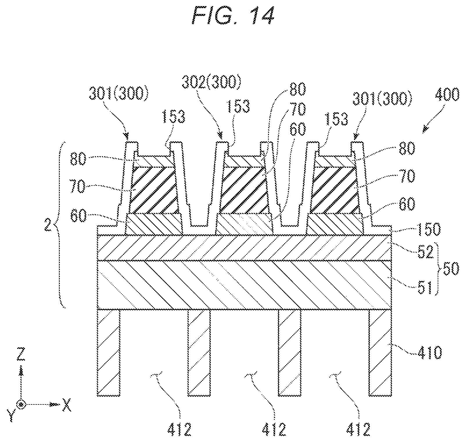 Patent US12377654 Figure 8 – Piezoelectric actuator and manufacturing method thereof, liquid droplet discharge head, and ultrasonic device