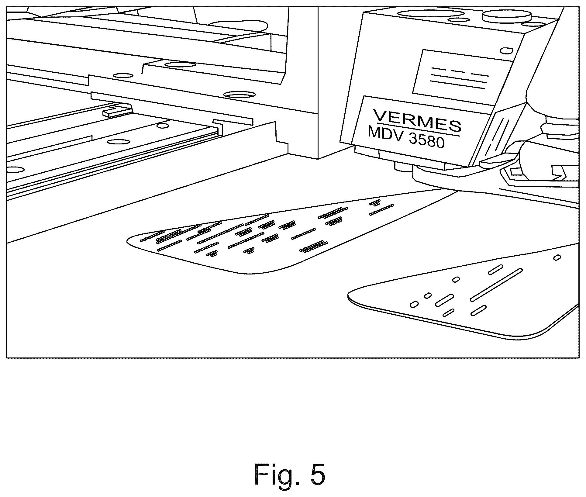 Patent US12377662 Figure 3 – Digital garment printing machine augmented to apply additional materials