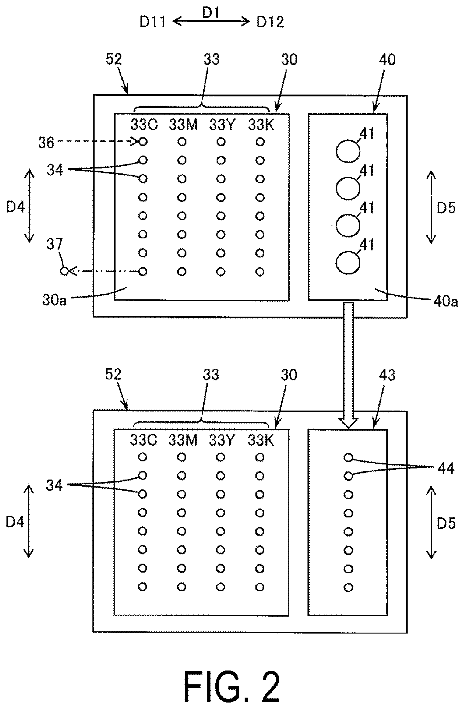 Patent US12377663 Figure 2 – Recording device, recording system, and recording method for recording using curable ink
