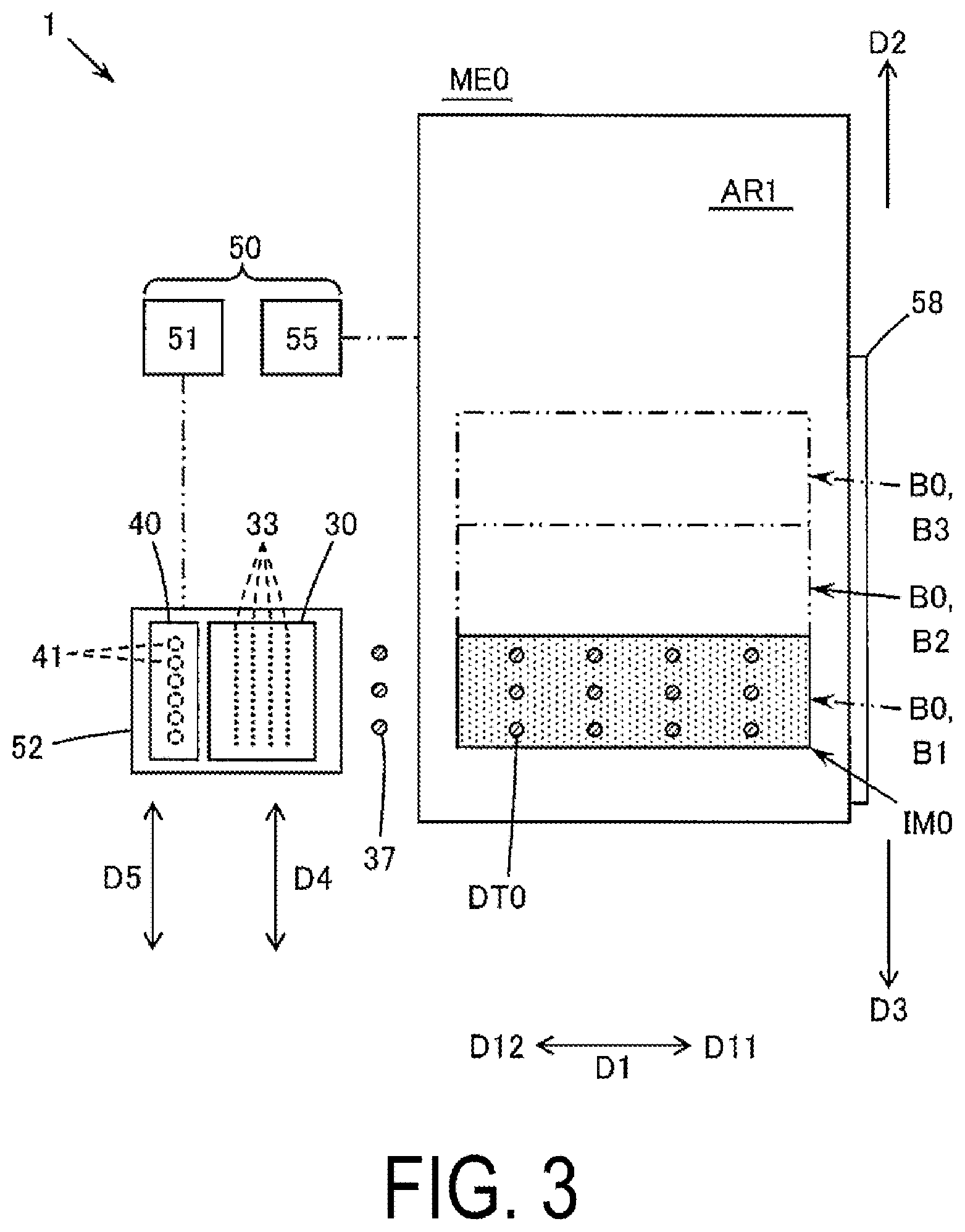 Patent US12377663 Figure 3 – Recording device, recording system, and recording method for recording using curable ink