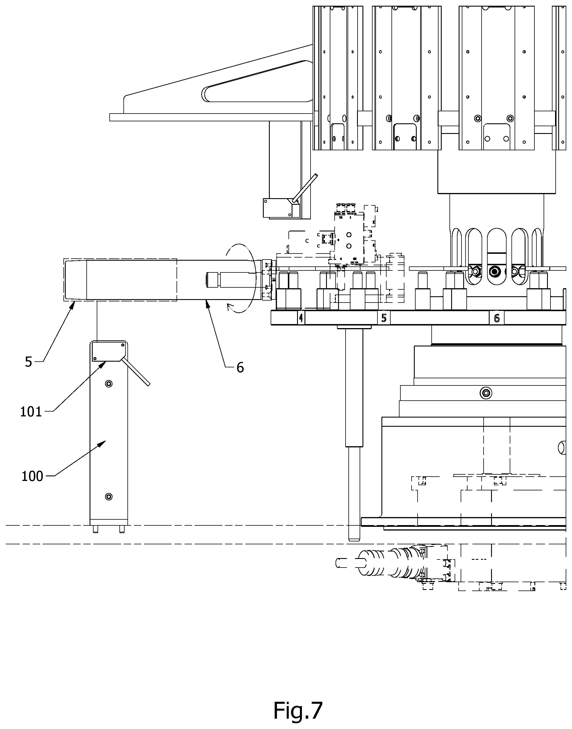 Patent US12377667 Figure 7 – Ink jet digital printing machine