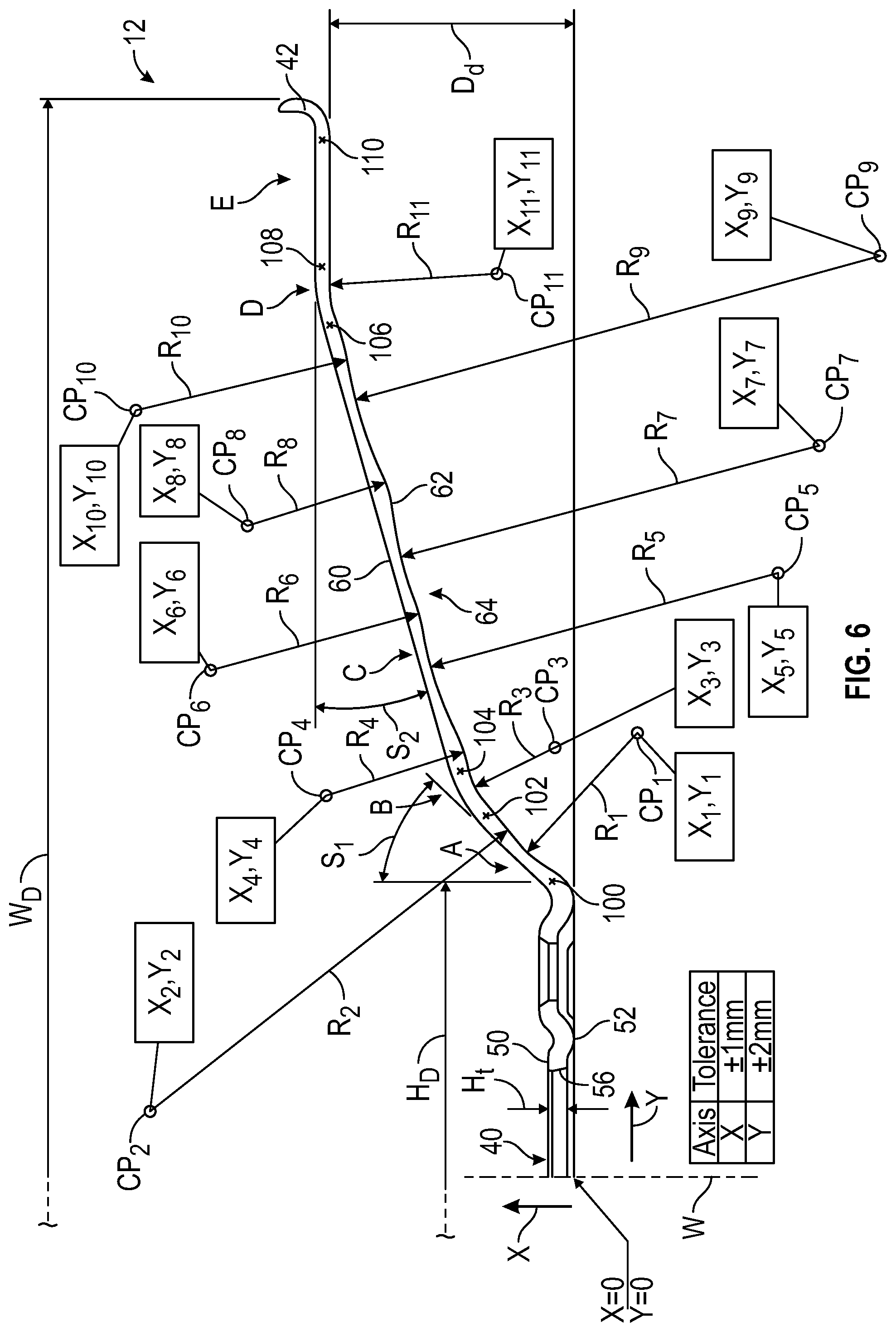 Patent US12377678 Figure 6 – Vehicle wheel disc, vehicle wheel including such a wheel disc and method for producing such a wheel disc and vehicle wheel