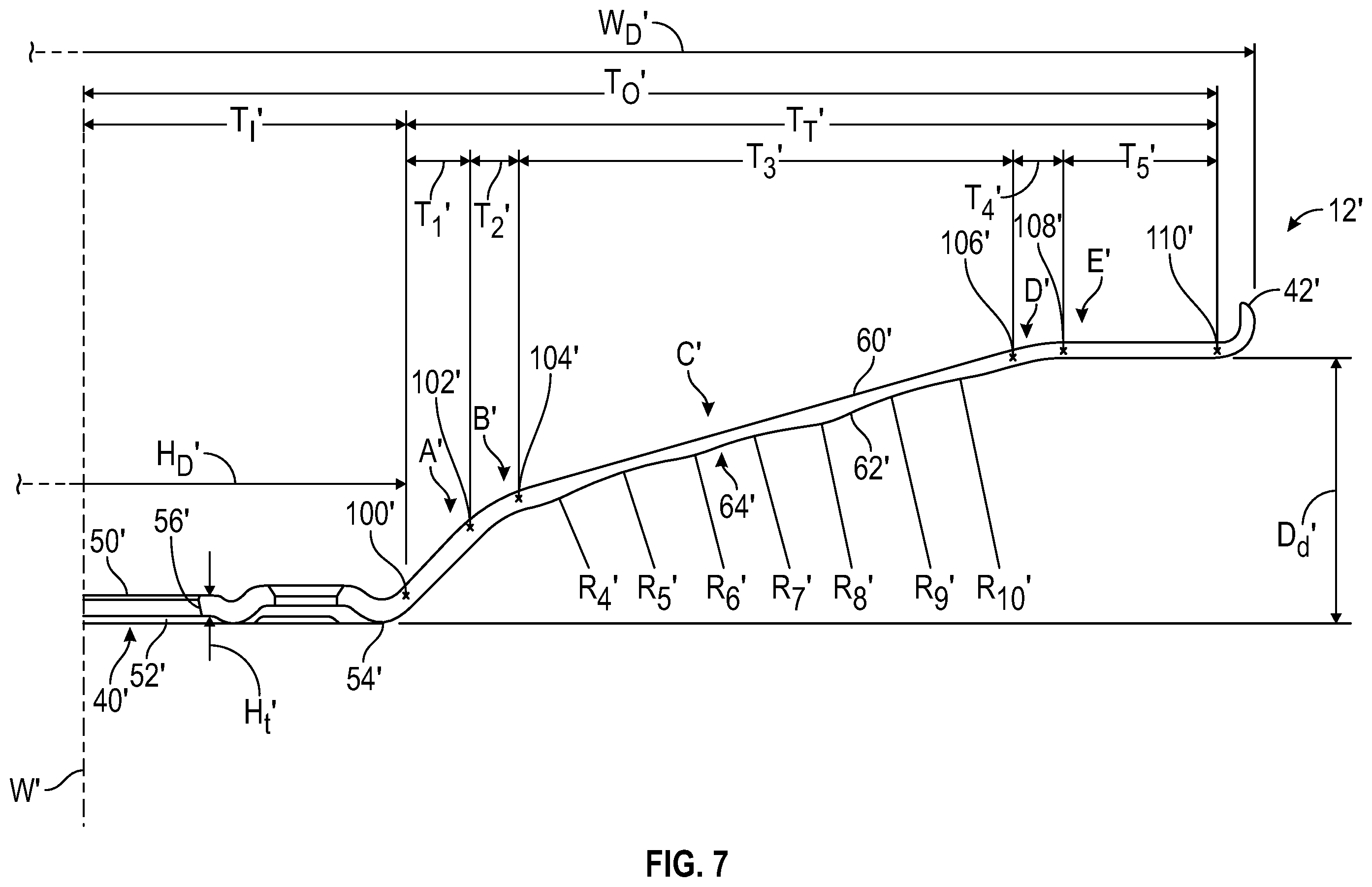 Patent US12377678 Figure 7 – Vehicle wheel disc, vehicle wheel including such a wheel disc and method for producing such a wheel disc and vehicle wheel