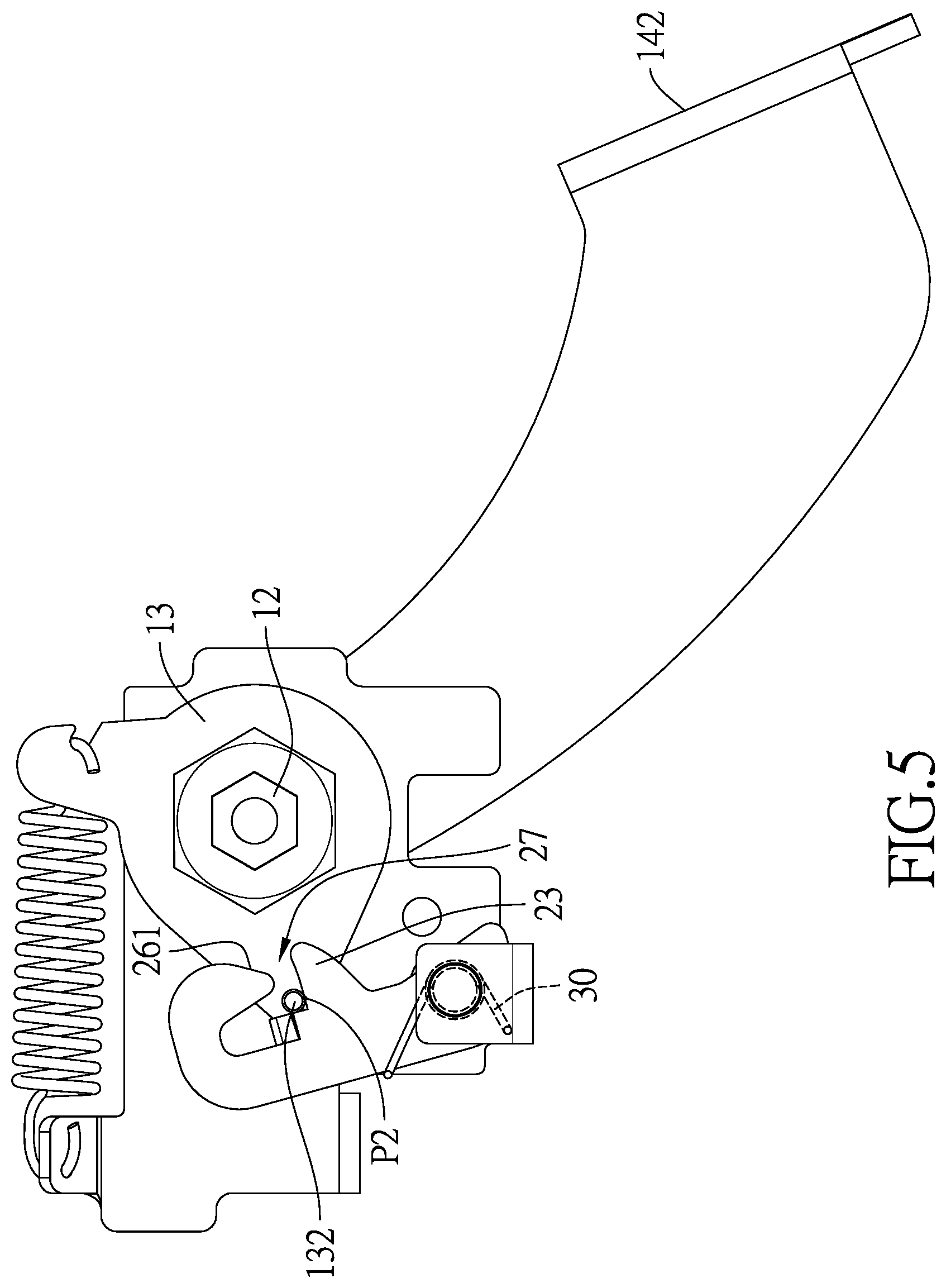 Patent US12377680 Figure 5 – Caster with a circularly positioning structure