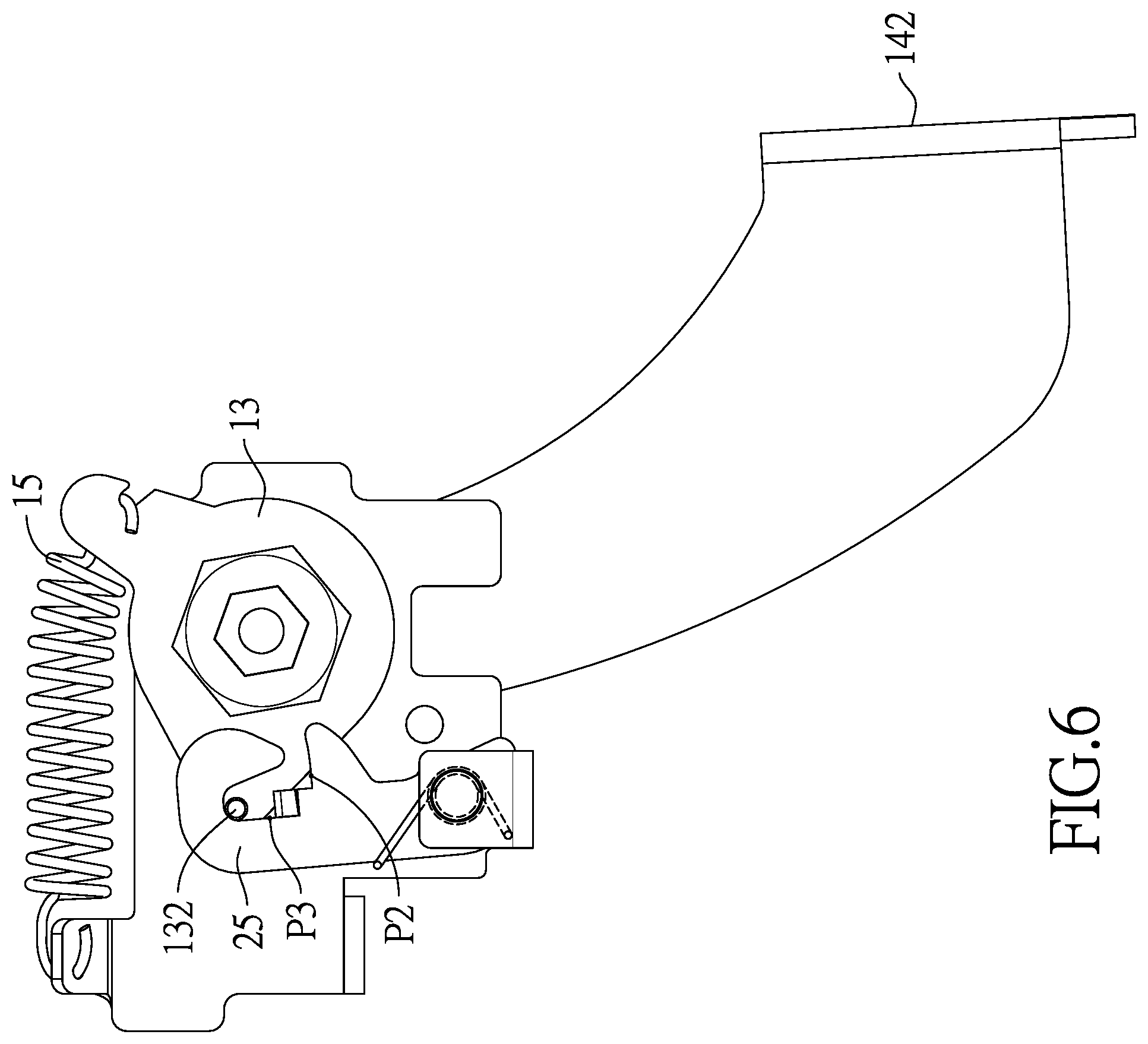 Patent US12377680 Figure 6 – Caster with a circularly positioning structure