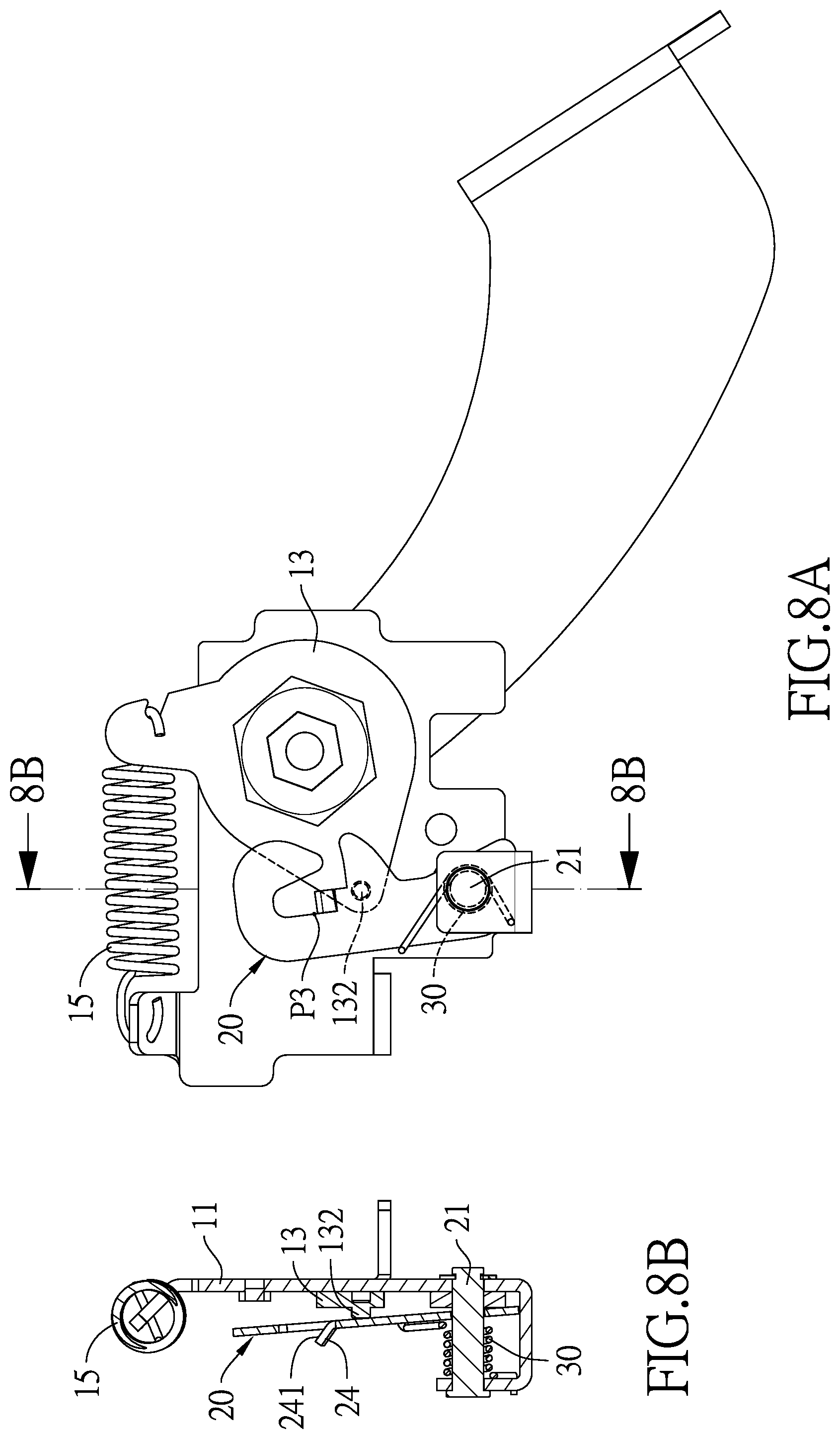 Patent US12377680 Figure 8 – Caster with a circularly positioning structure