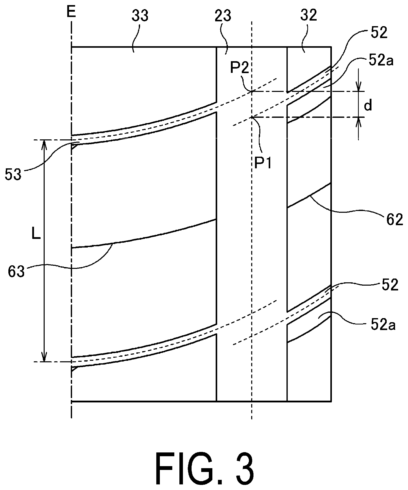 Patent US12377681 Figure 3 – Pneumatic tire