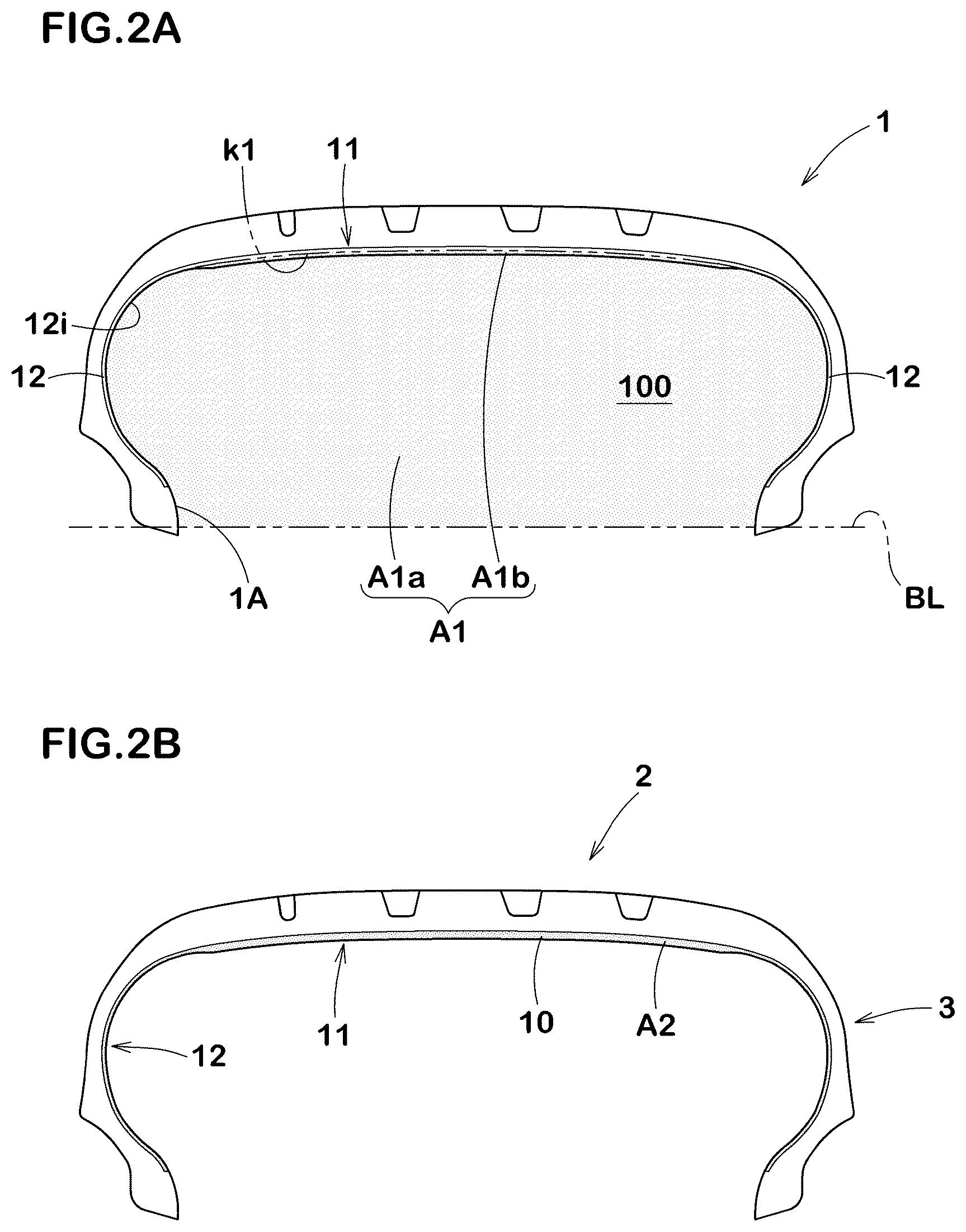 Patent US12377683 Figure 2 – Pneumatic tire