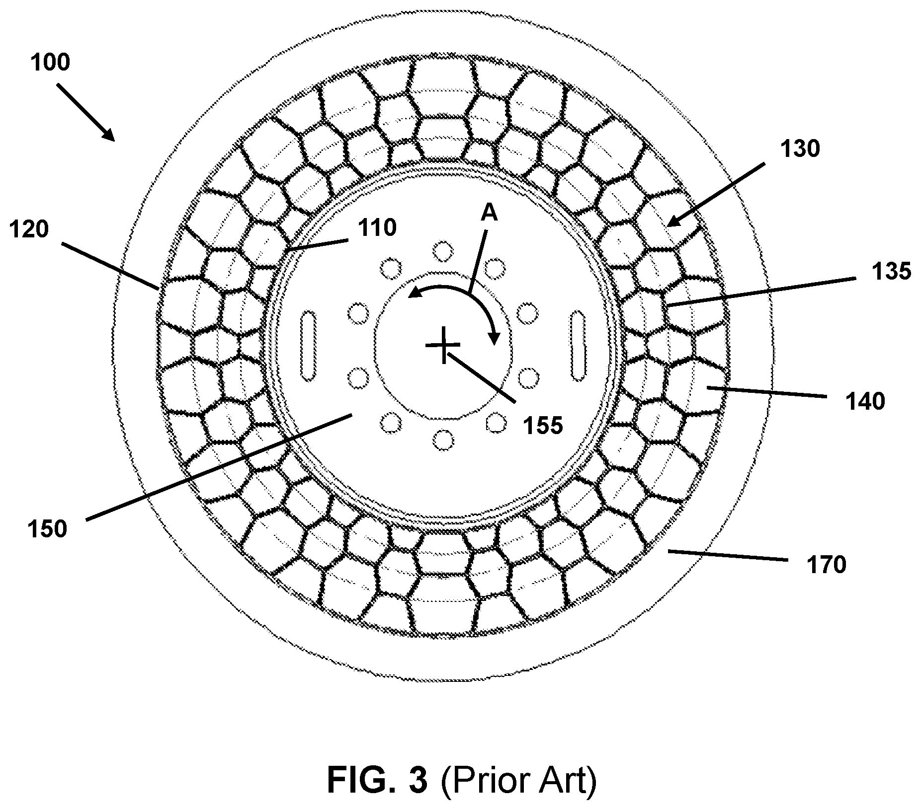Patent US12377684 Figure 2 – Non-pneumatic tire having multilayer spokes