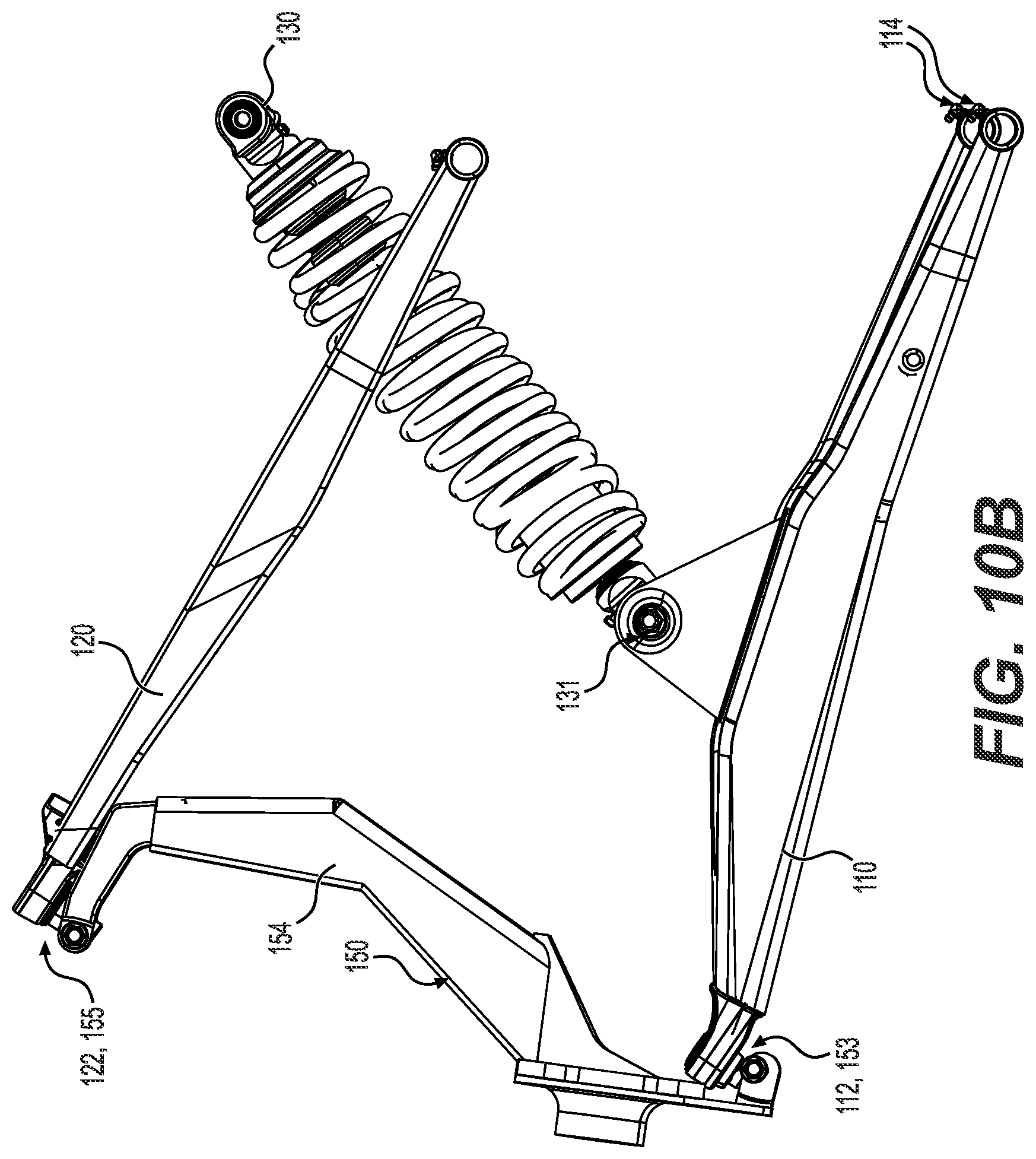 Patent US12377694 Figure 11 – Front suspension assembly for an off-road vehicle